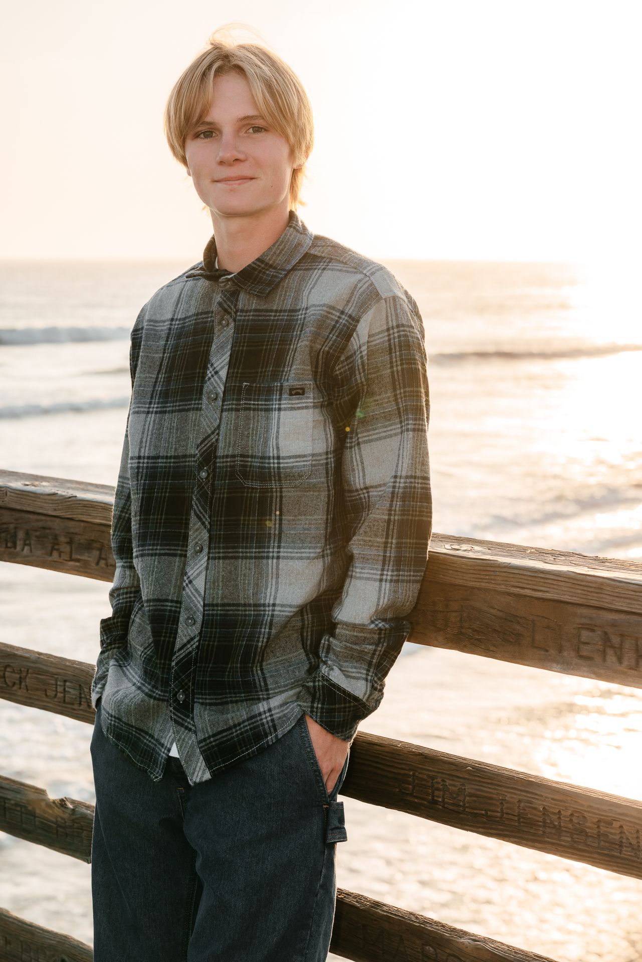 Outdoor senior portrait session in Oceaside CA captured by North County San Diego senior photographer