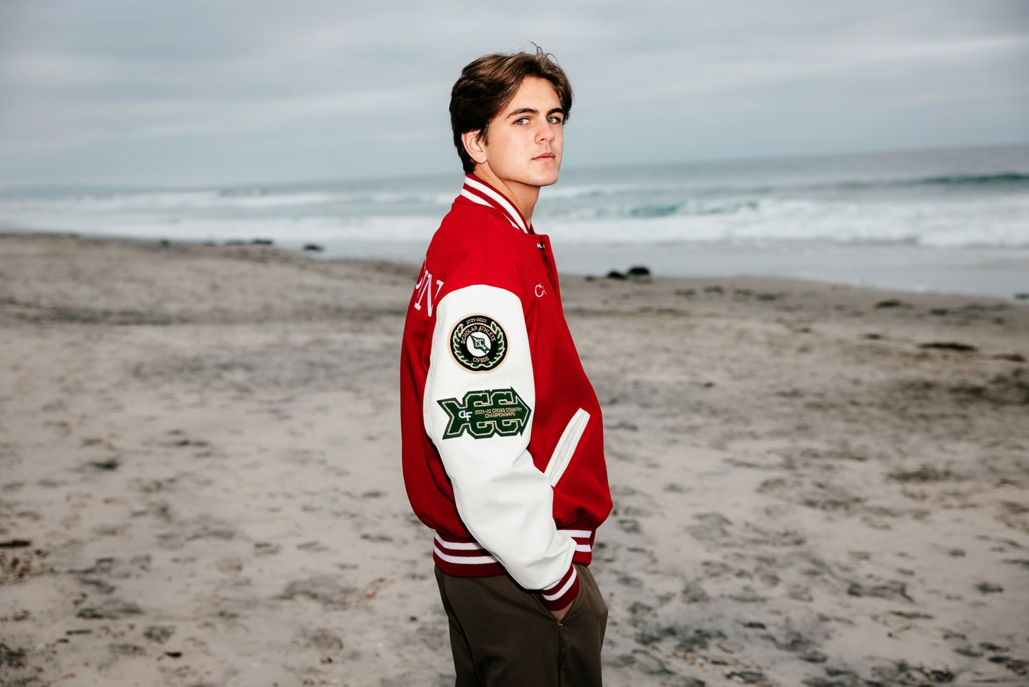 Beach senior photography session in Vista CA for high school graduation portraits