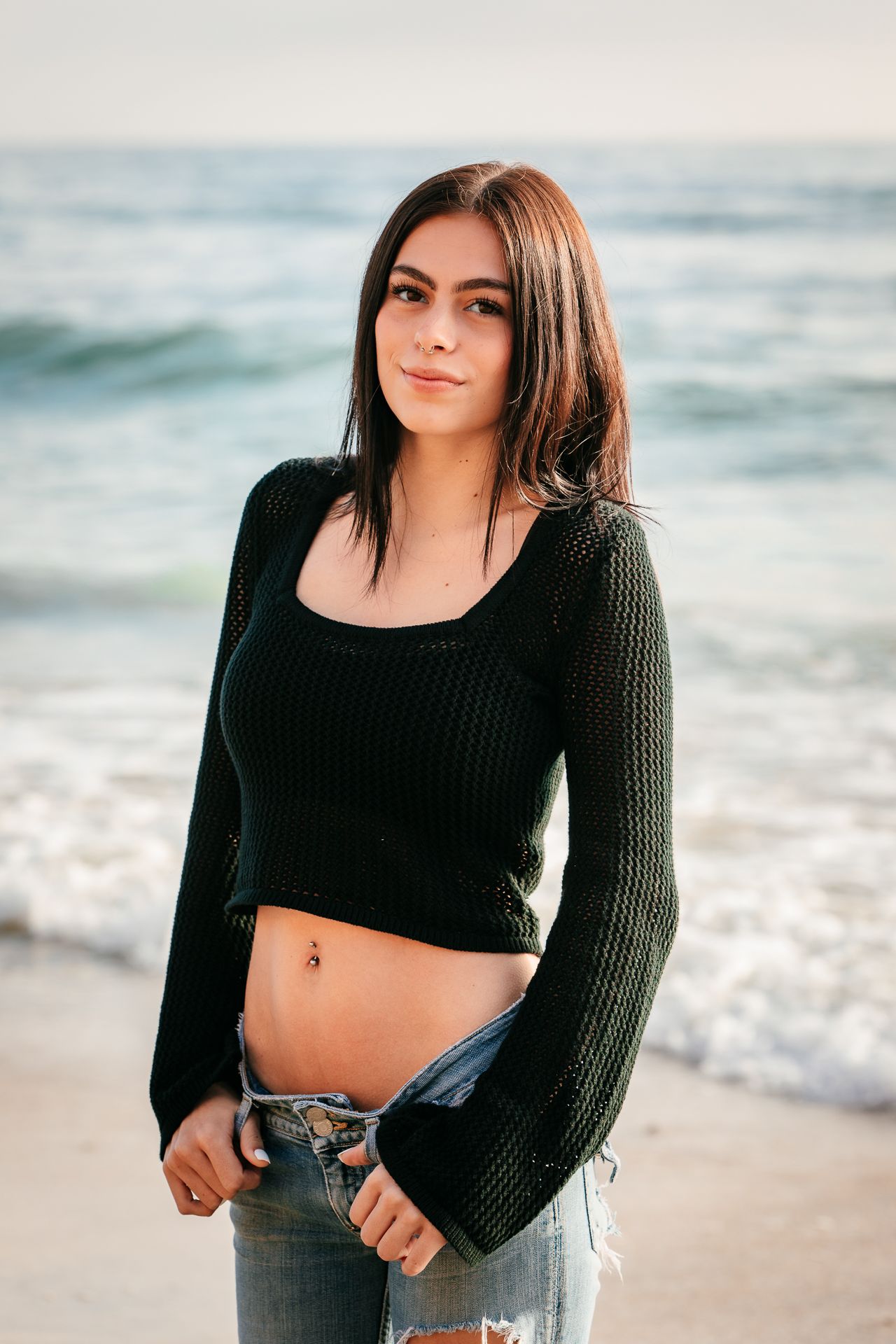 Beach senior photography session in Vista CA for high school graduation portraits