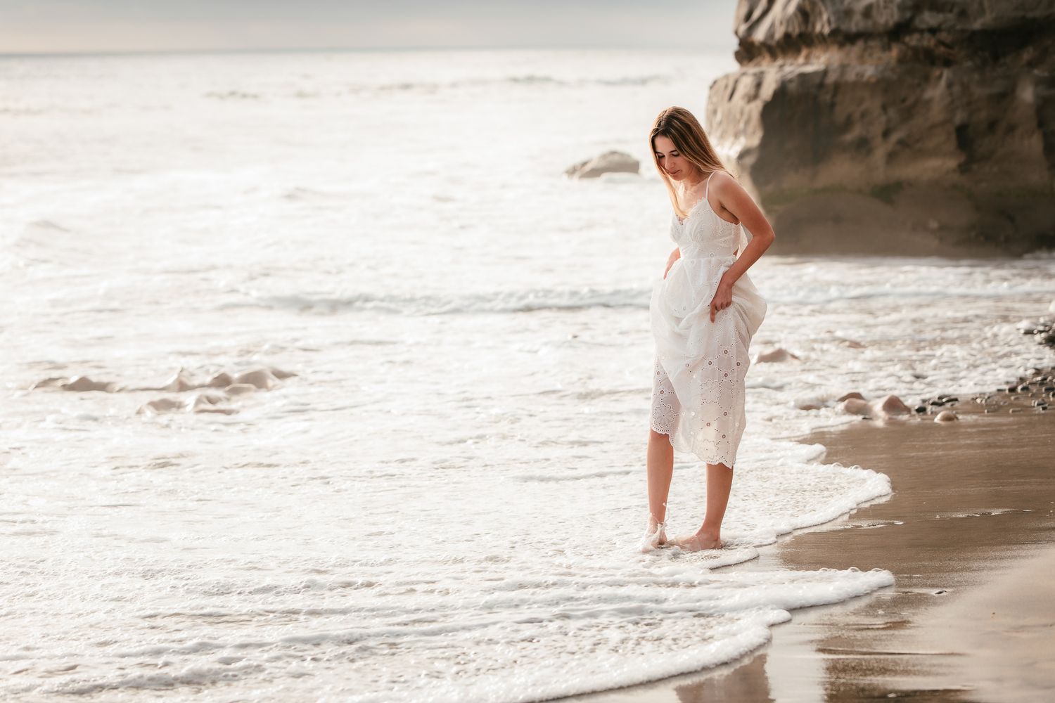 Beach senior photography session in Vista CA for high school graduation portraits