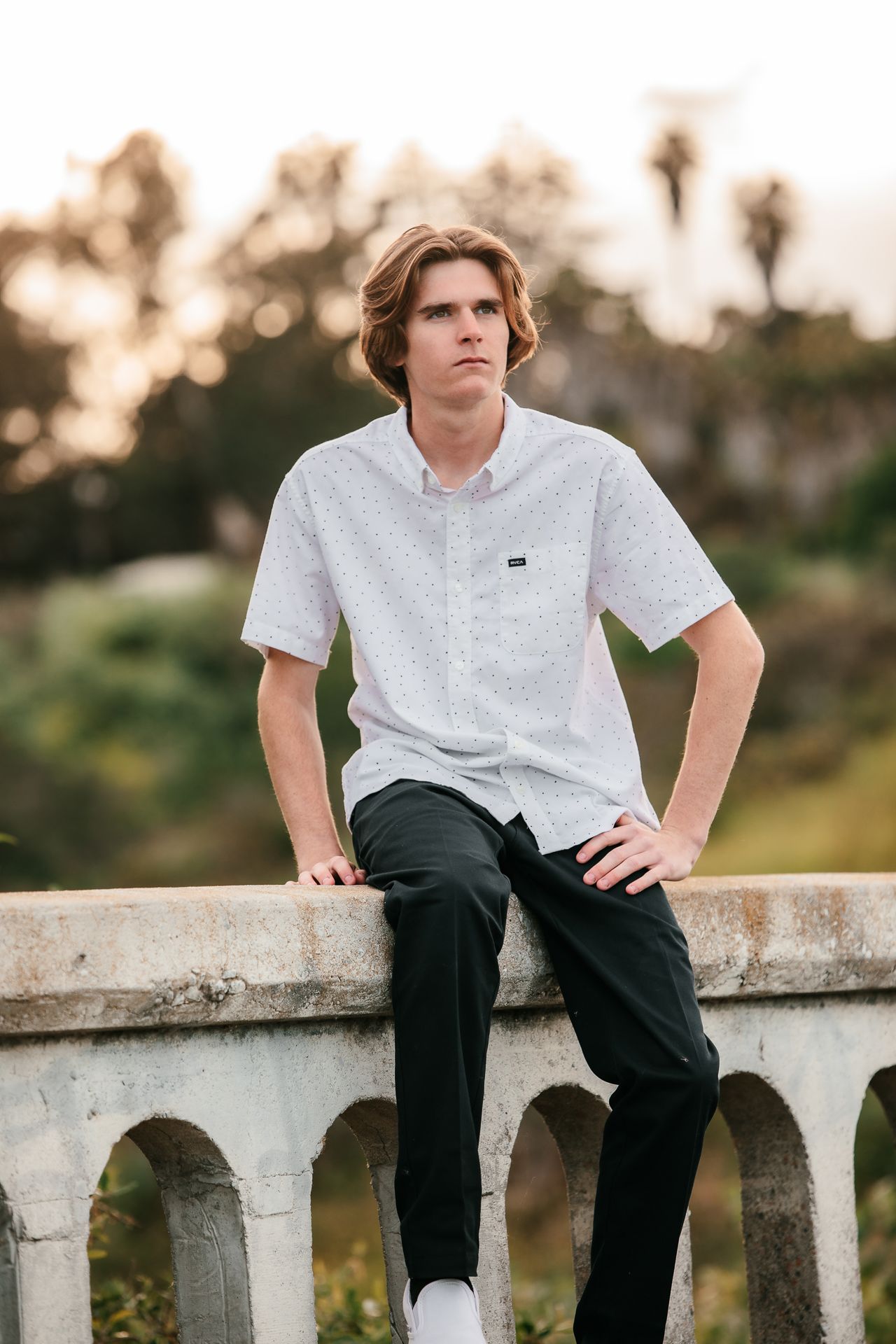 High school senior studio portrait in Bonsall CA graduation photography session
