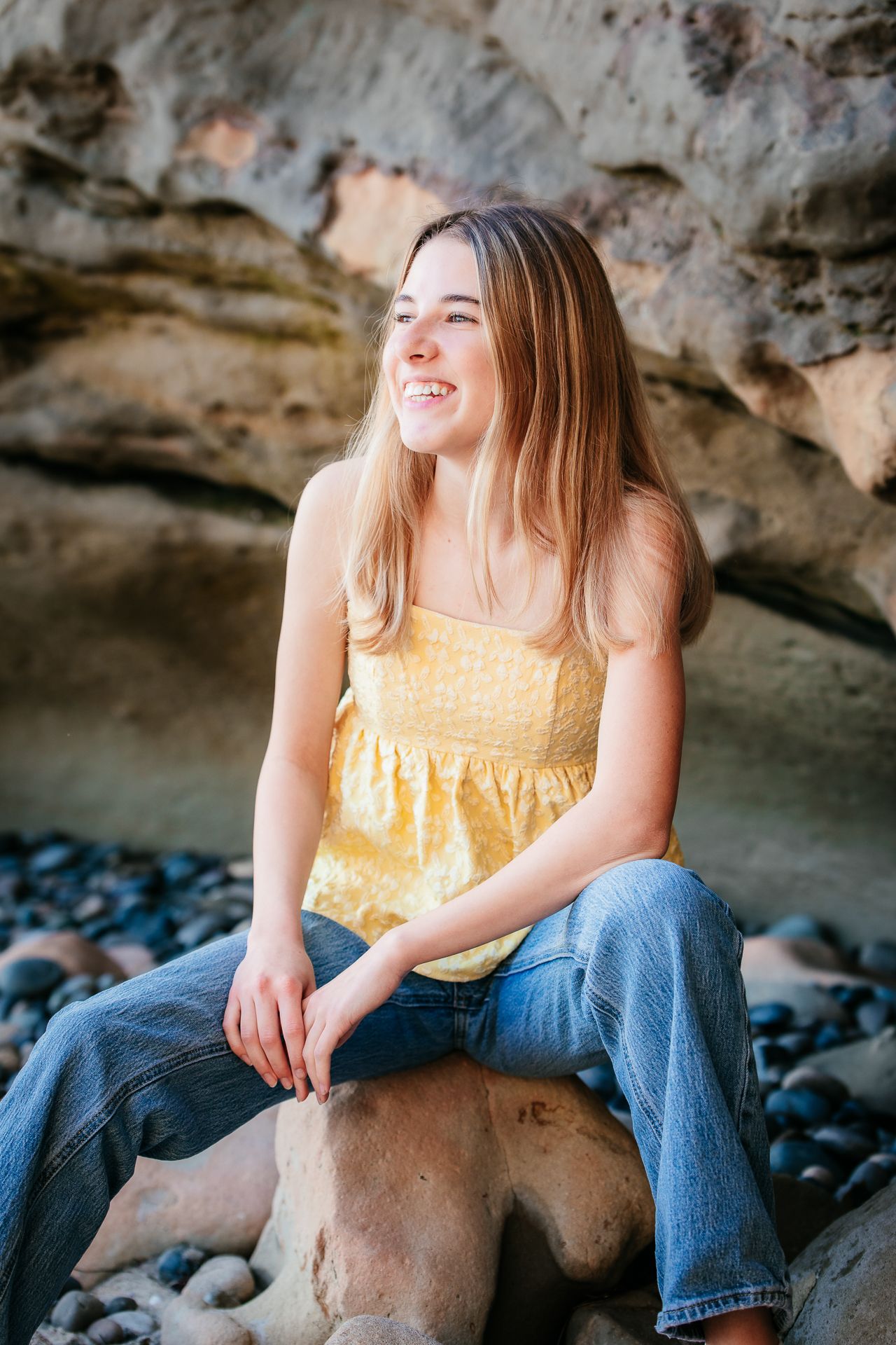 Beach senior photography session in Vista CA for high school graduation portraits
