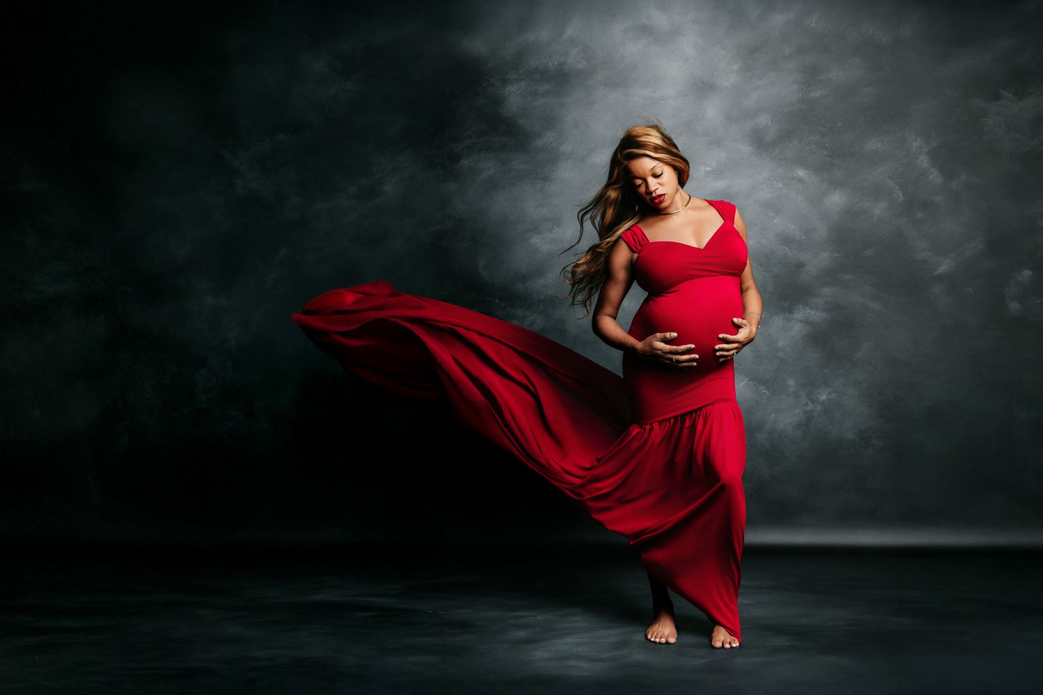 Boutique maternity photography session in Bonsall CA for pregnant mother by North County San Diego portrait photographer