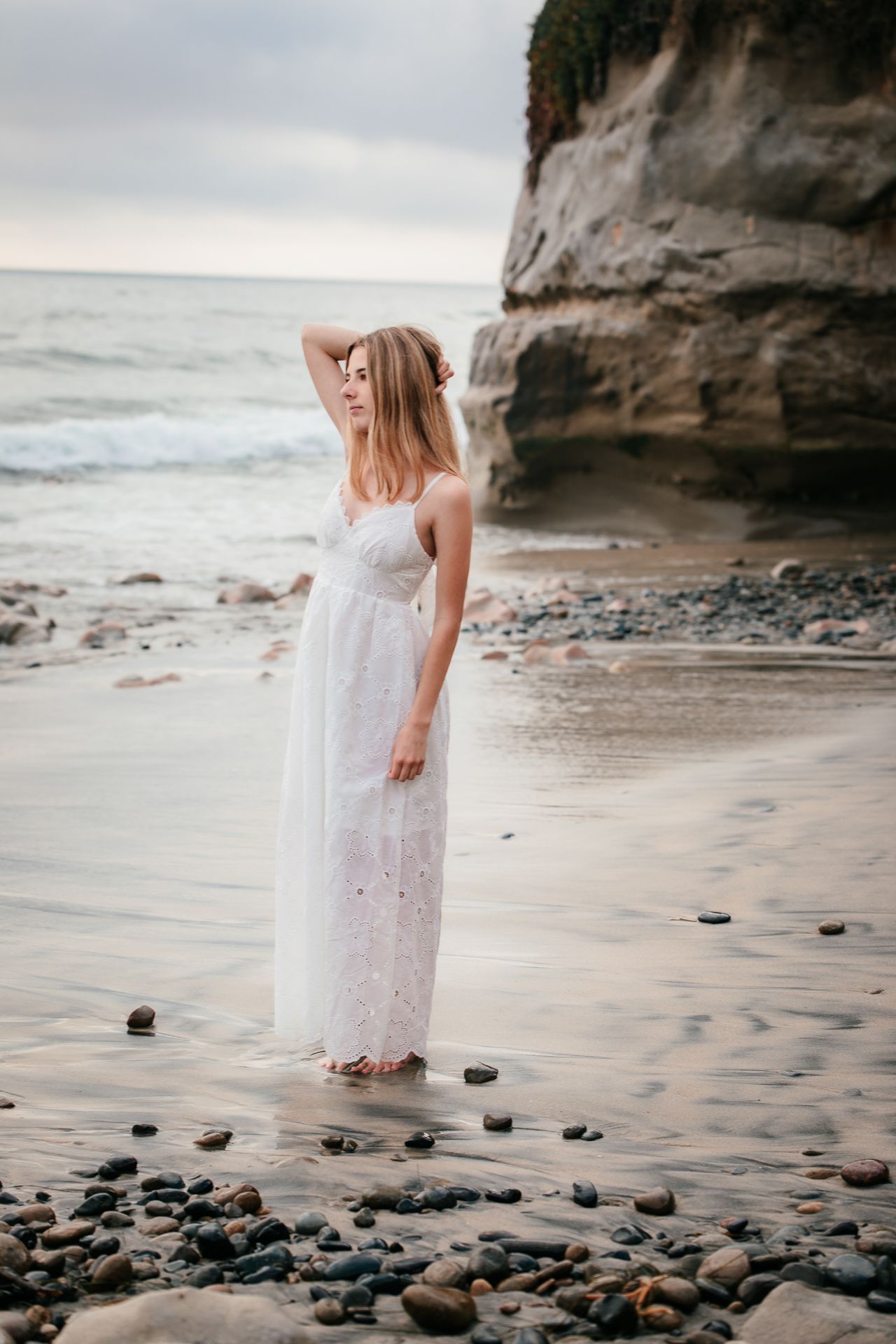 Beach senior photography session in Vista CA for high school graduation portraits