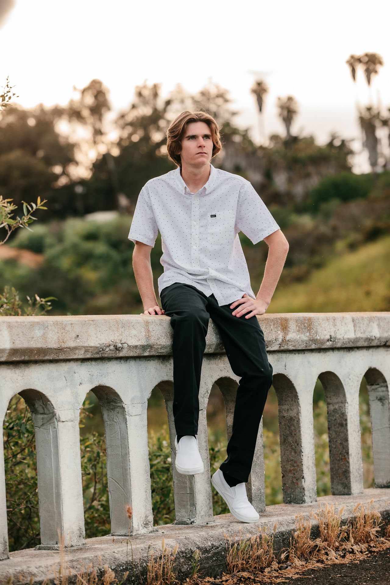 High school senior studio portrait in Bonsall CA graduation photography session