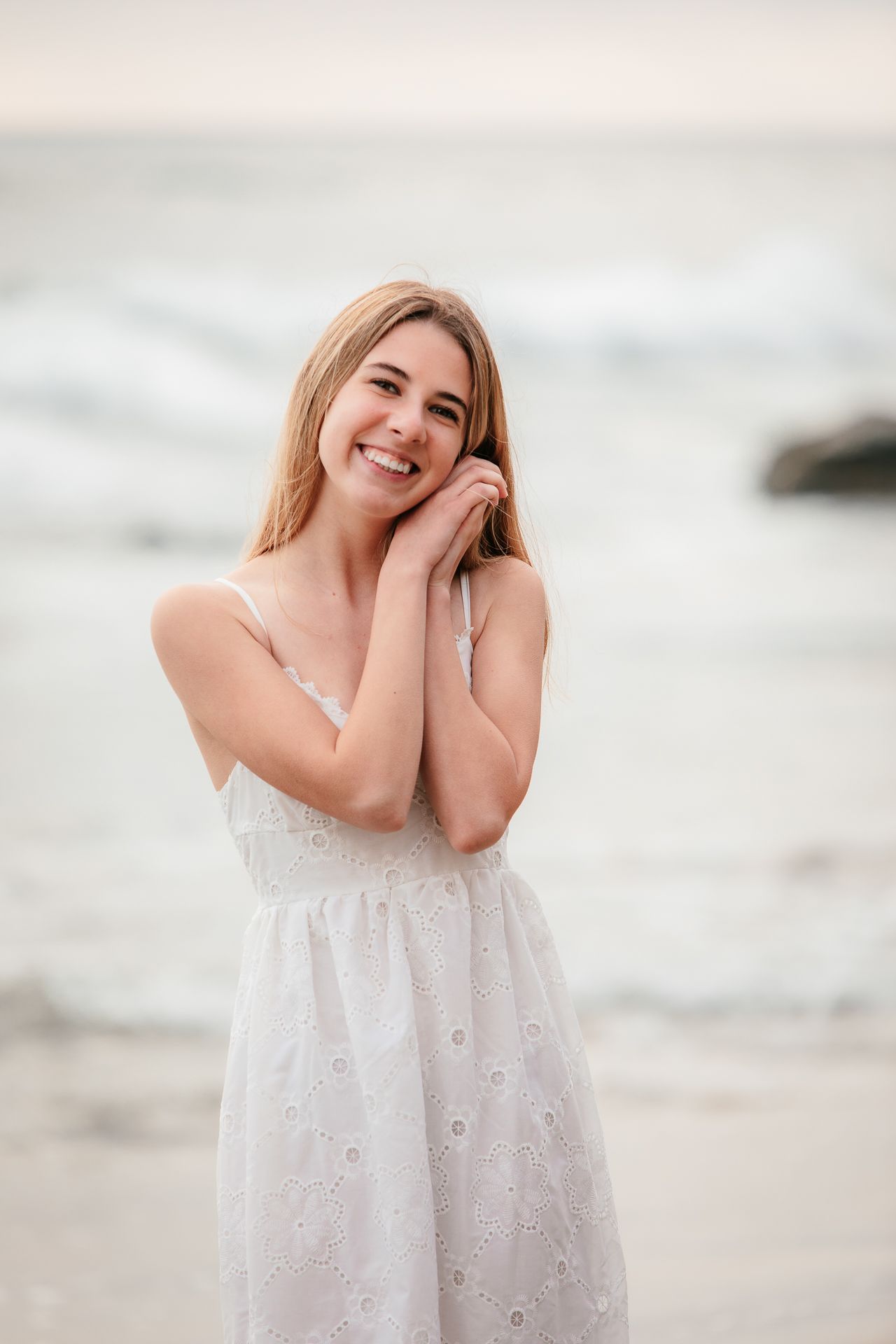 Beach senior photography session in Vista CA for high school graduation portraits