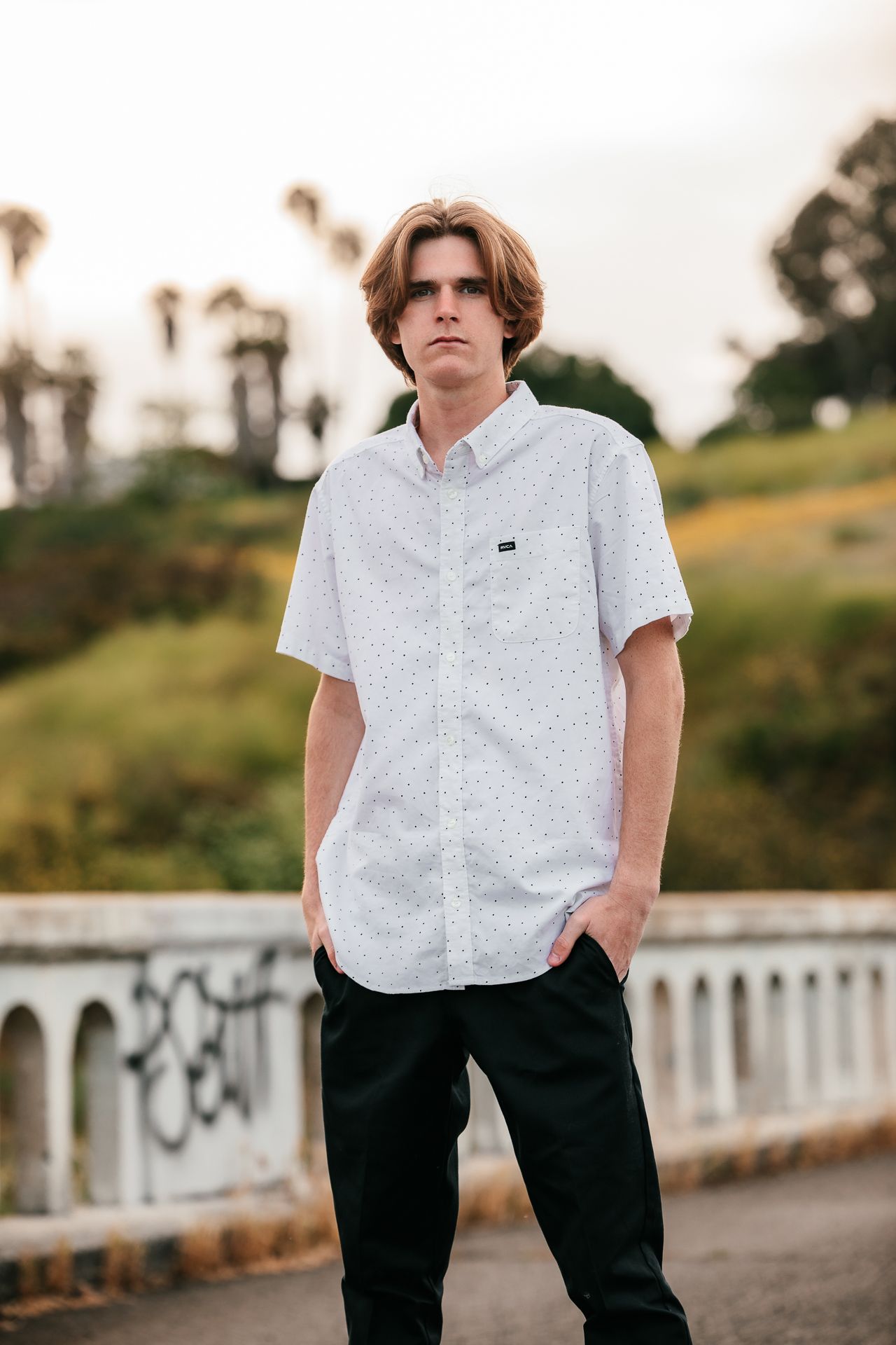 High school senior studio portrait in Bonsall CA graduation photography session