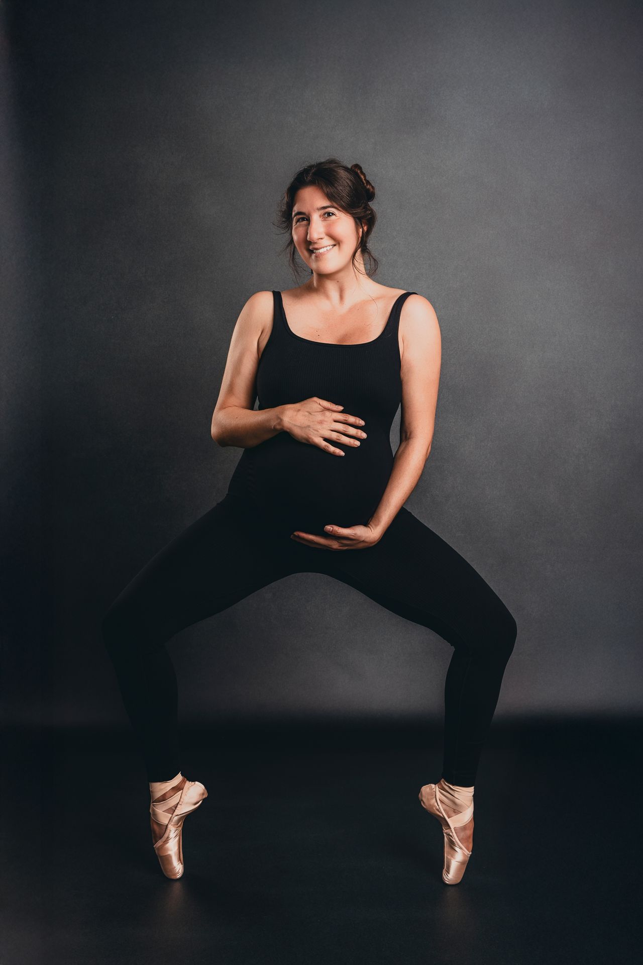 Pregnancy portrait session in Vista CA studio by North County San Diego maternity photographer