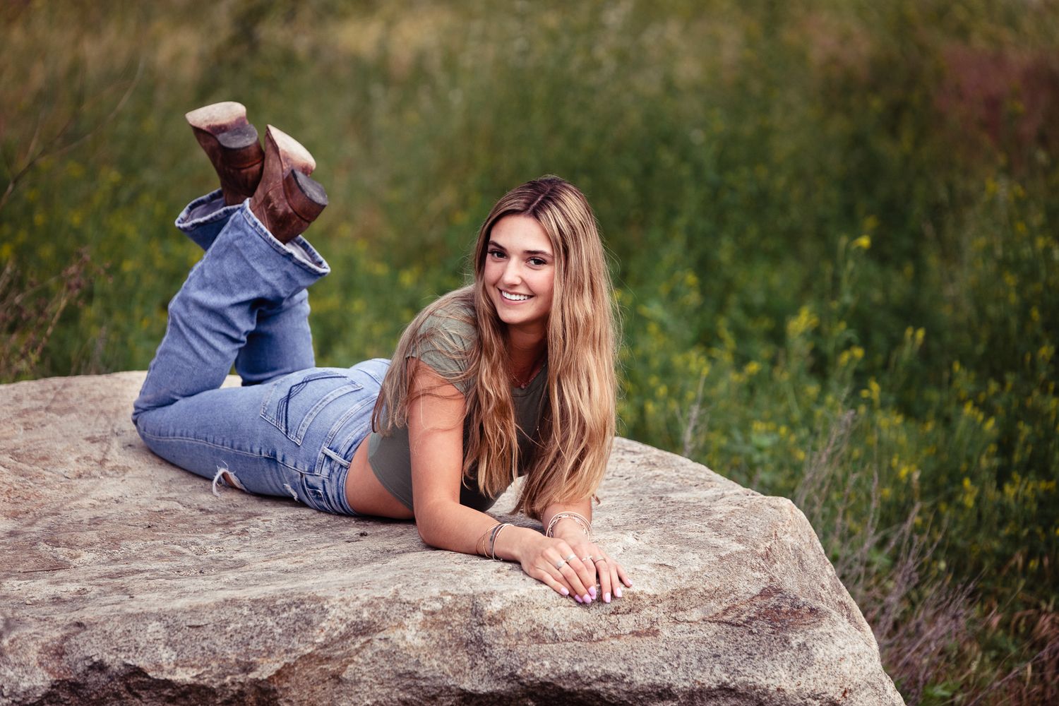 High school senior portrait session in Bonsall CA outdoor location photographed by North County San Diego photographer