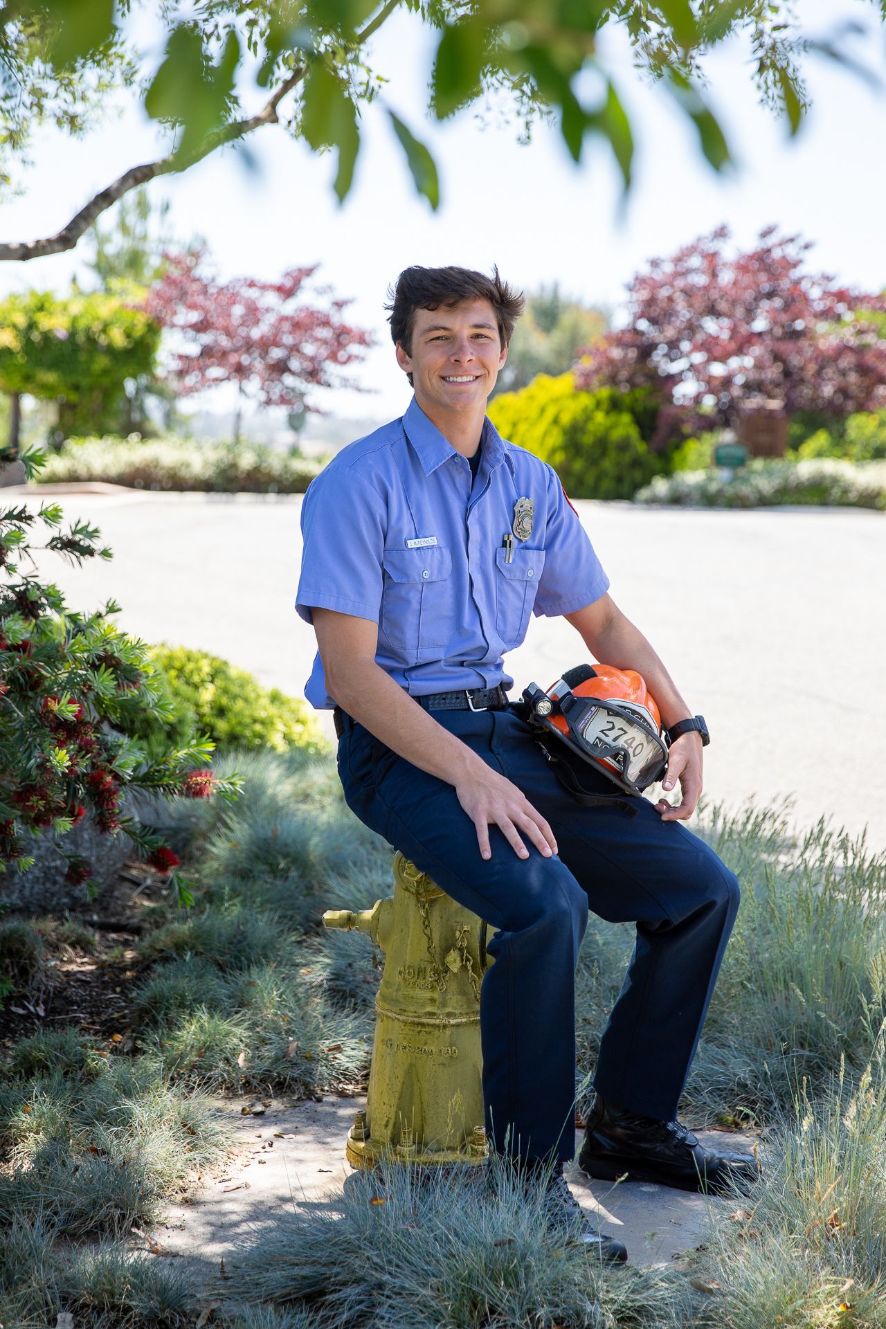 High school senior studio portrait in Bonsall CA graduation photography session