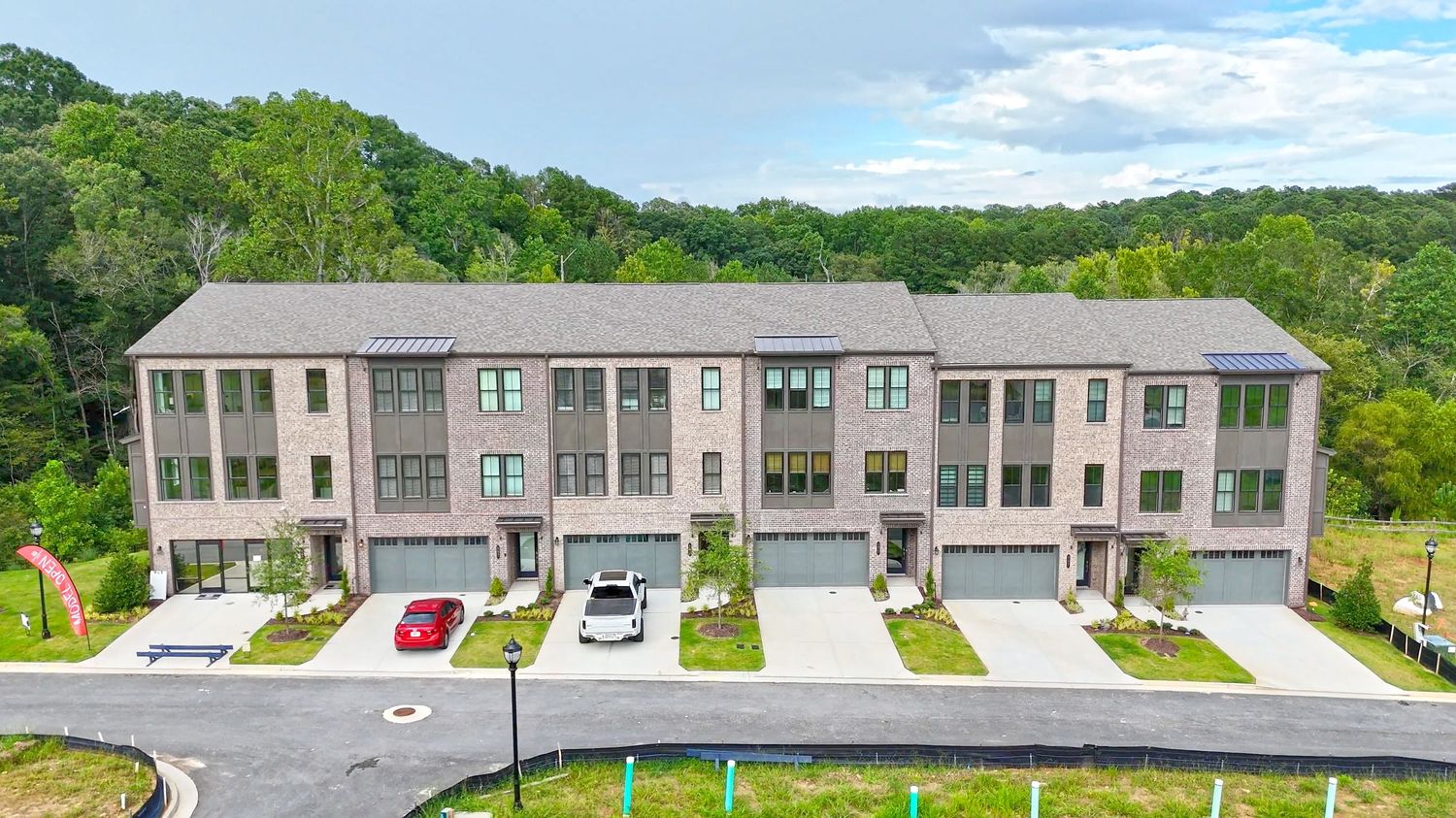 townhouses drone photography and video