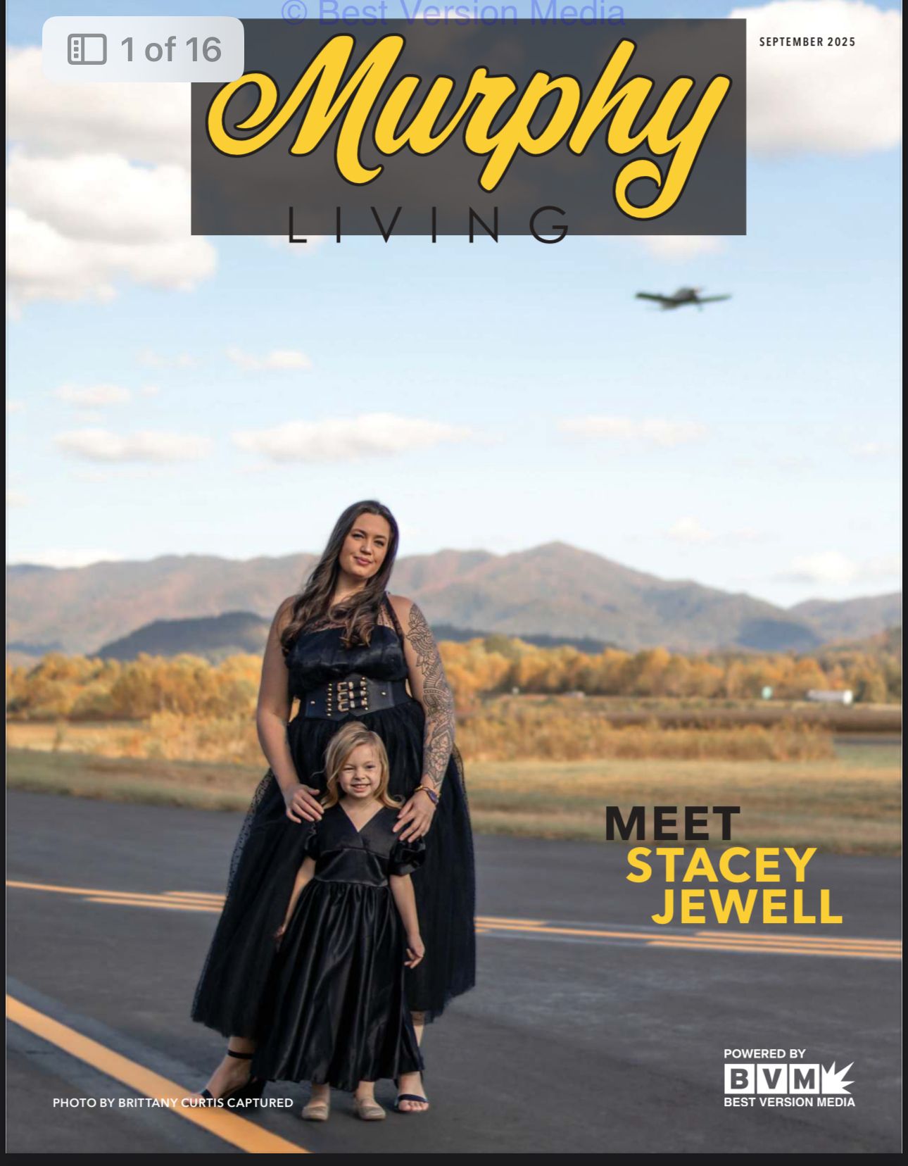 Magazine cover featuring the photographer