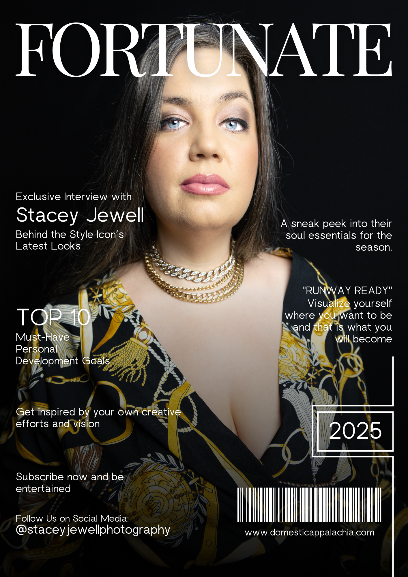 Magazine cover featuring the photographer