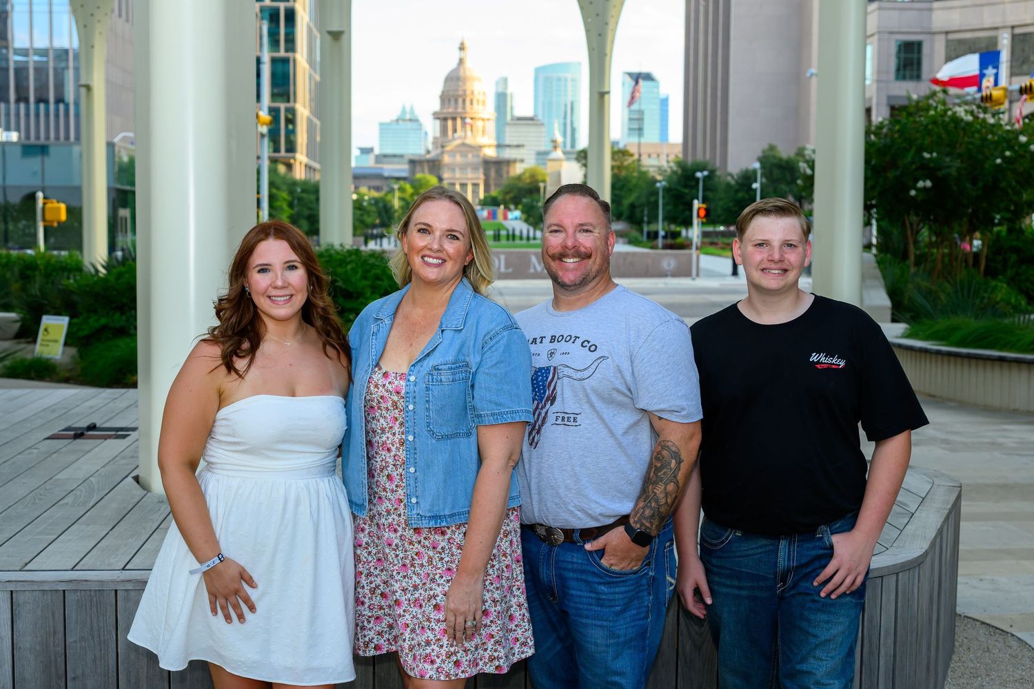 Austin family portrait photography at downtown locations