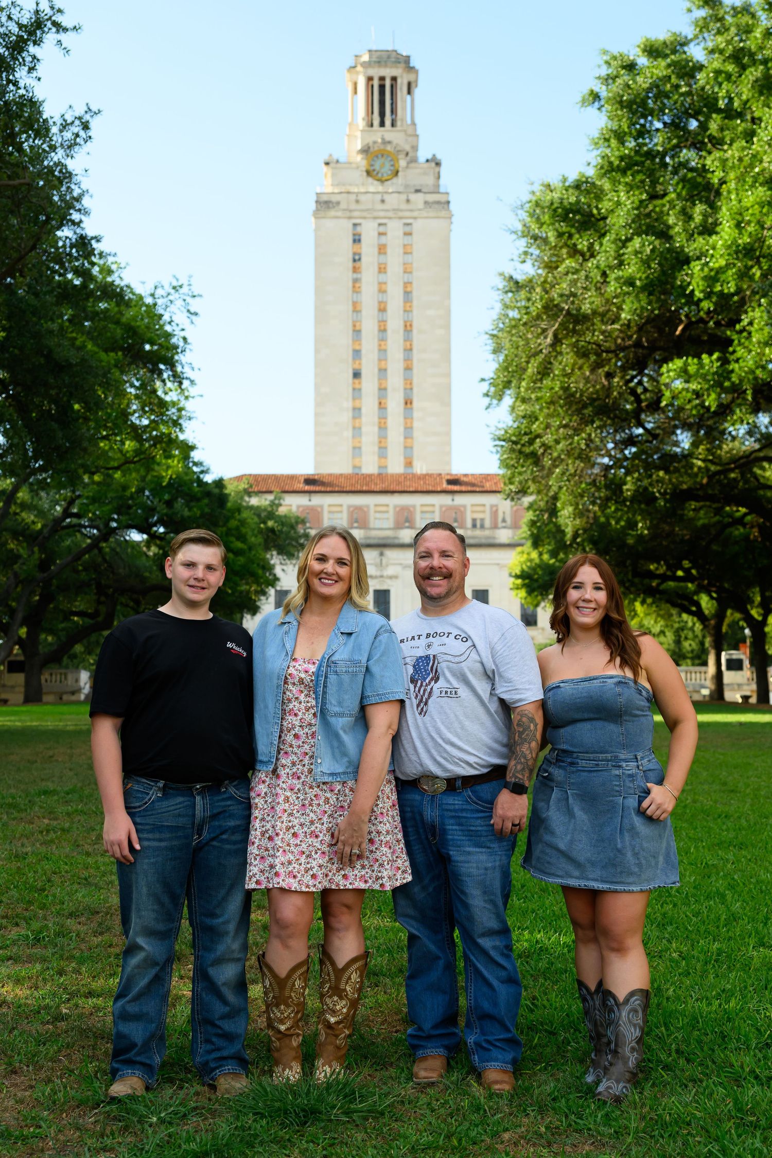 Austin family portrait photography at downtown locations