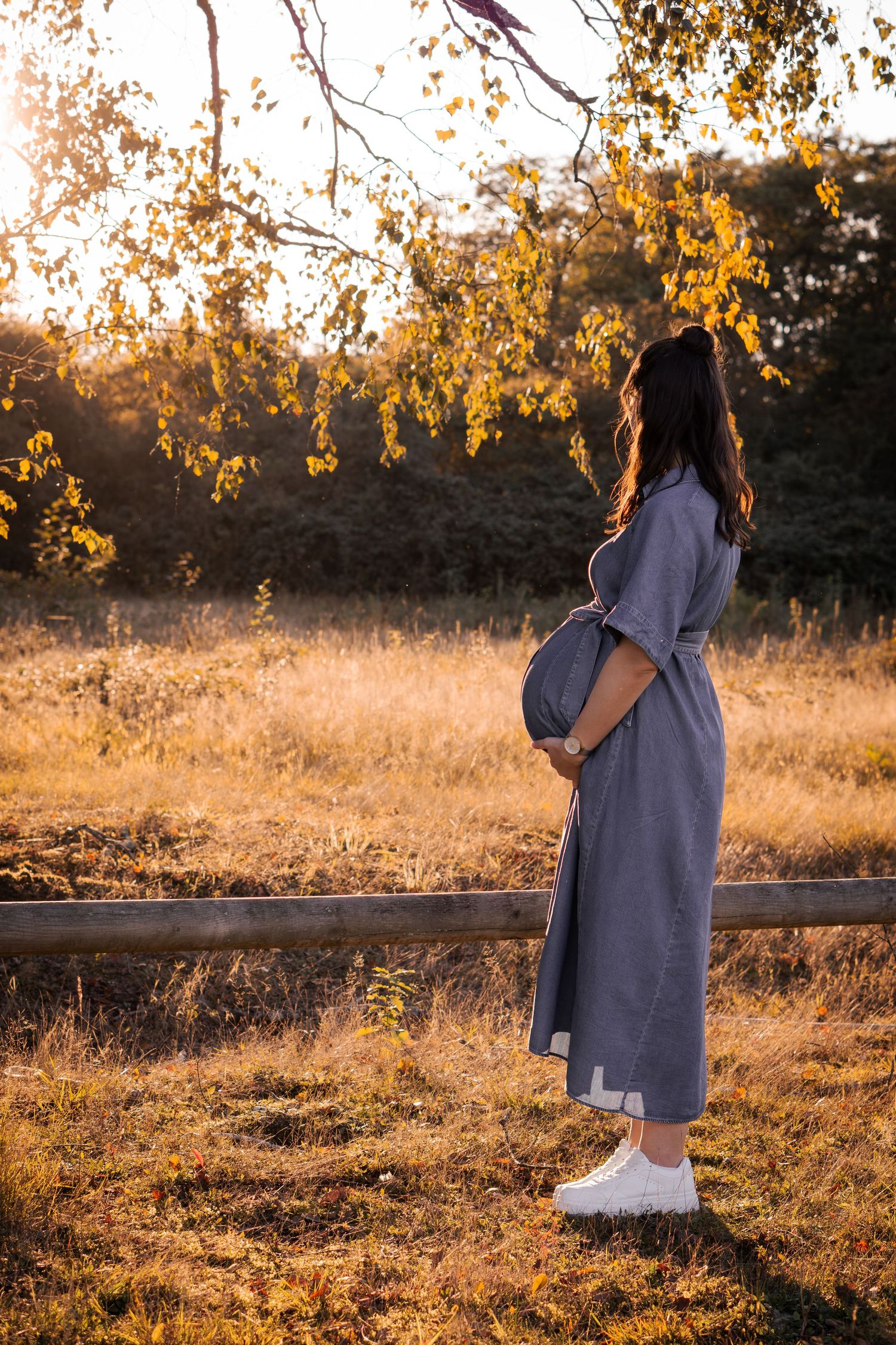 Natürliches Babybauch-Shooting in Karlsruhe