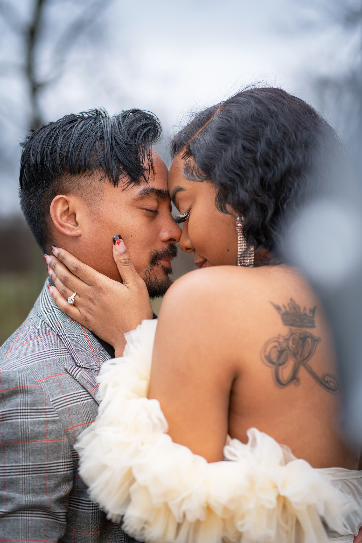 engagement session of A romantic couple