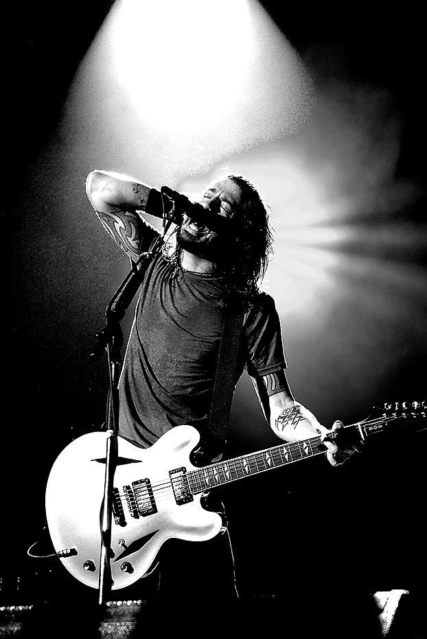 Dave Grohl of The Foo Fighters at the Cardiff International Arena Cardiff 2007 - image finalist in the 2008 Sony World Photography Awards