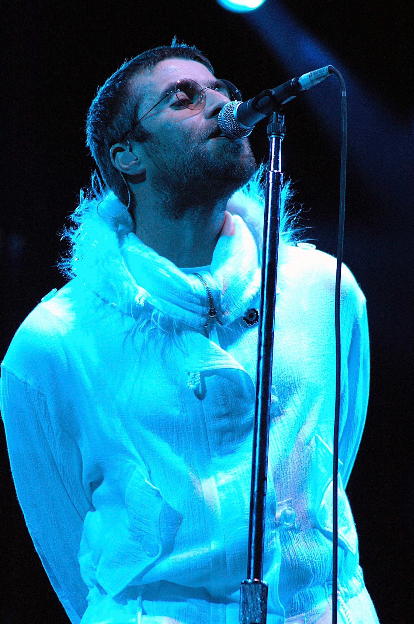 Liam Gallagher of Oasis Headlining The Glastonbury Festival 2004
