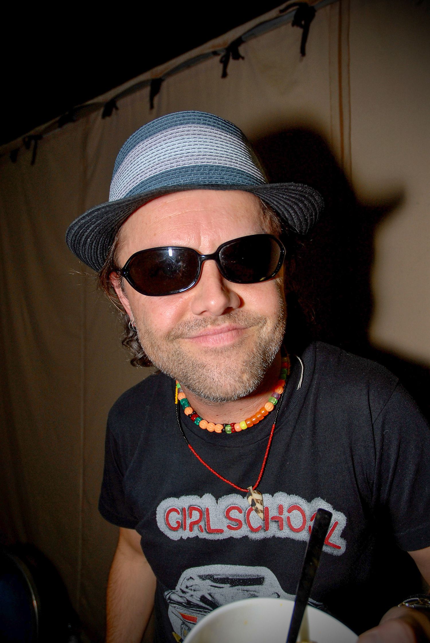Lars Ulrich back stage at Download Festival 2006