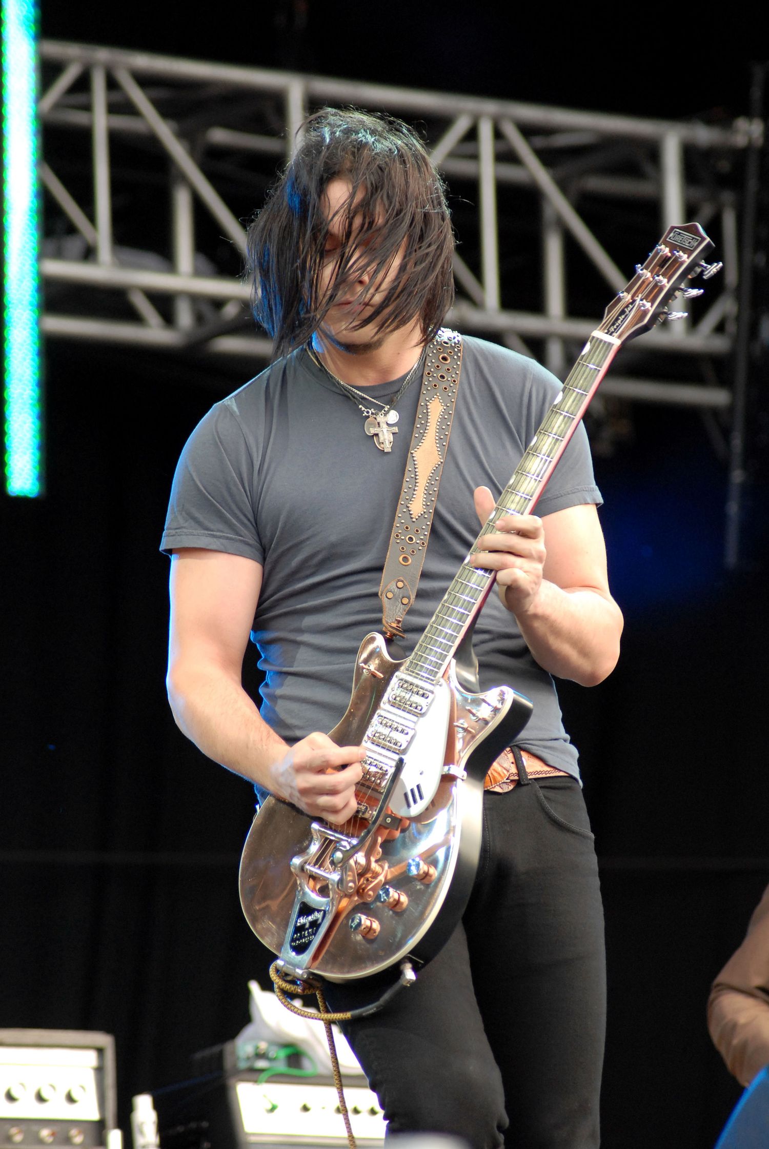 Jack White of The Raconteurs playing at the Wireless Festival 2006 Hyde Park London