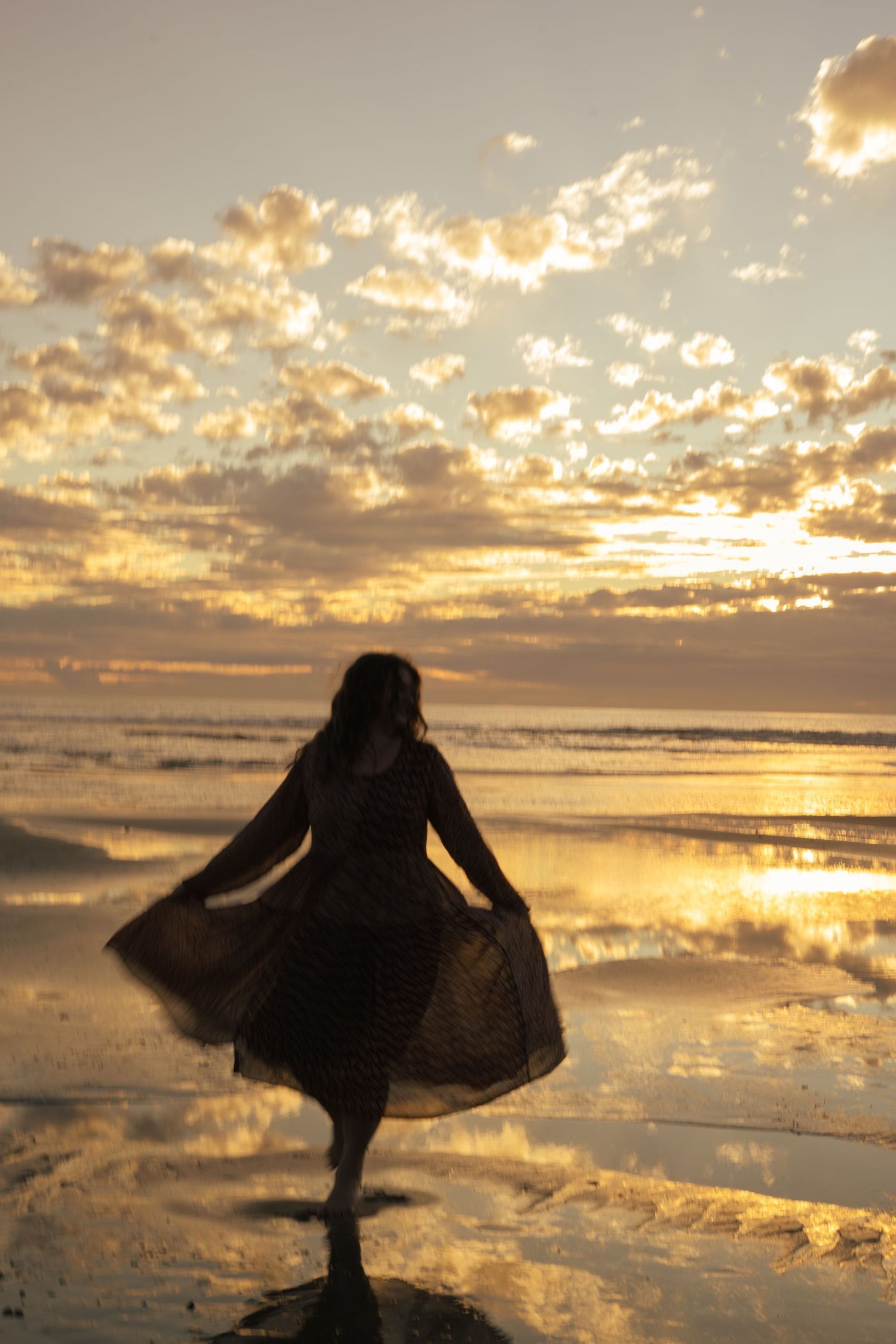 Sunset beach photo taken in San Diego California.