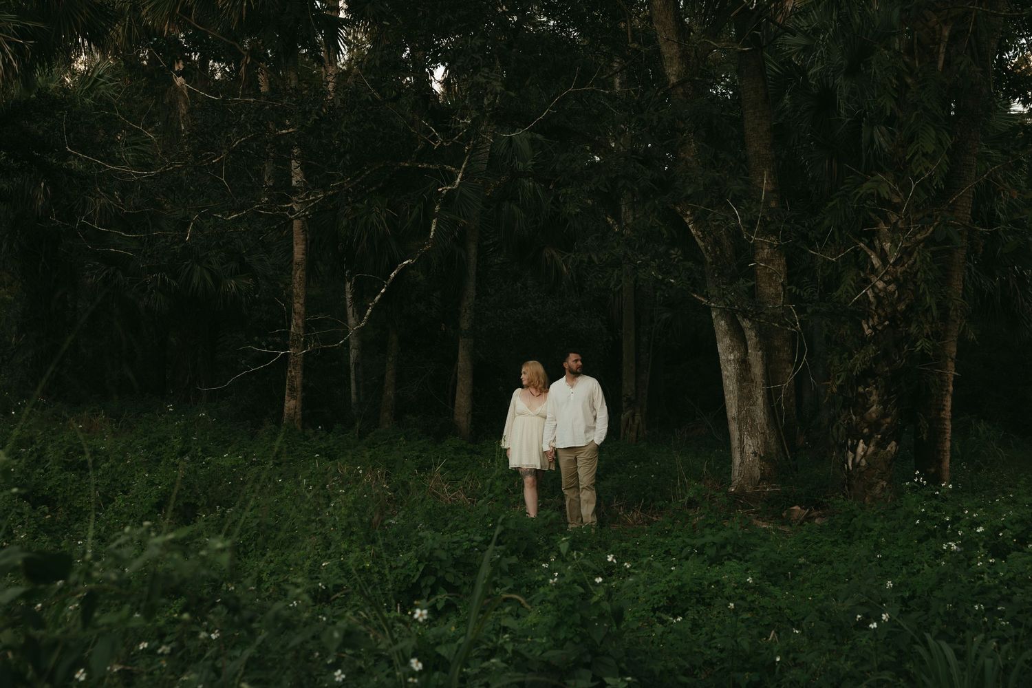 Couple under a banyan tree
