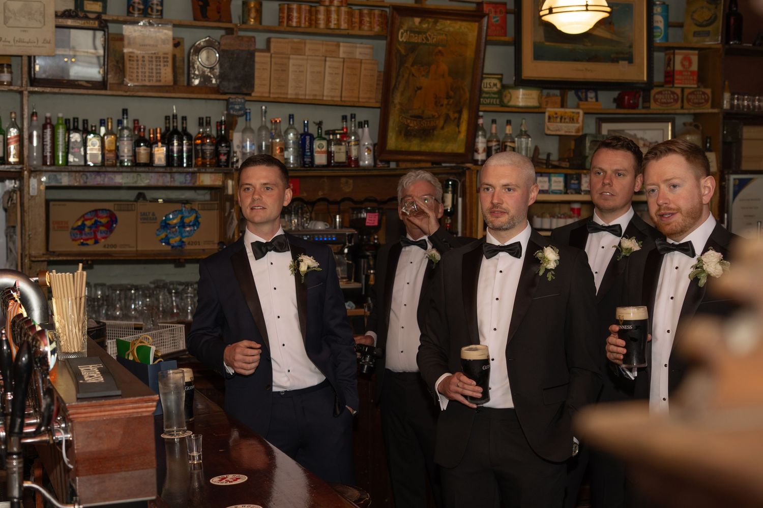 The groom and his groomsmen at a Brisbane wedding