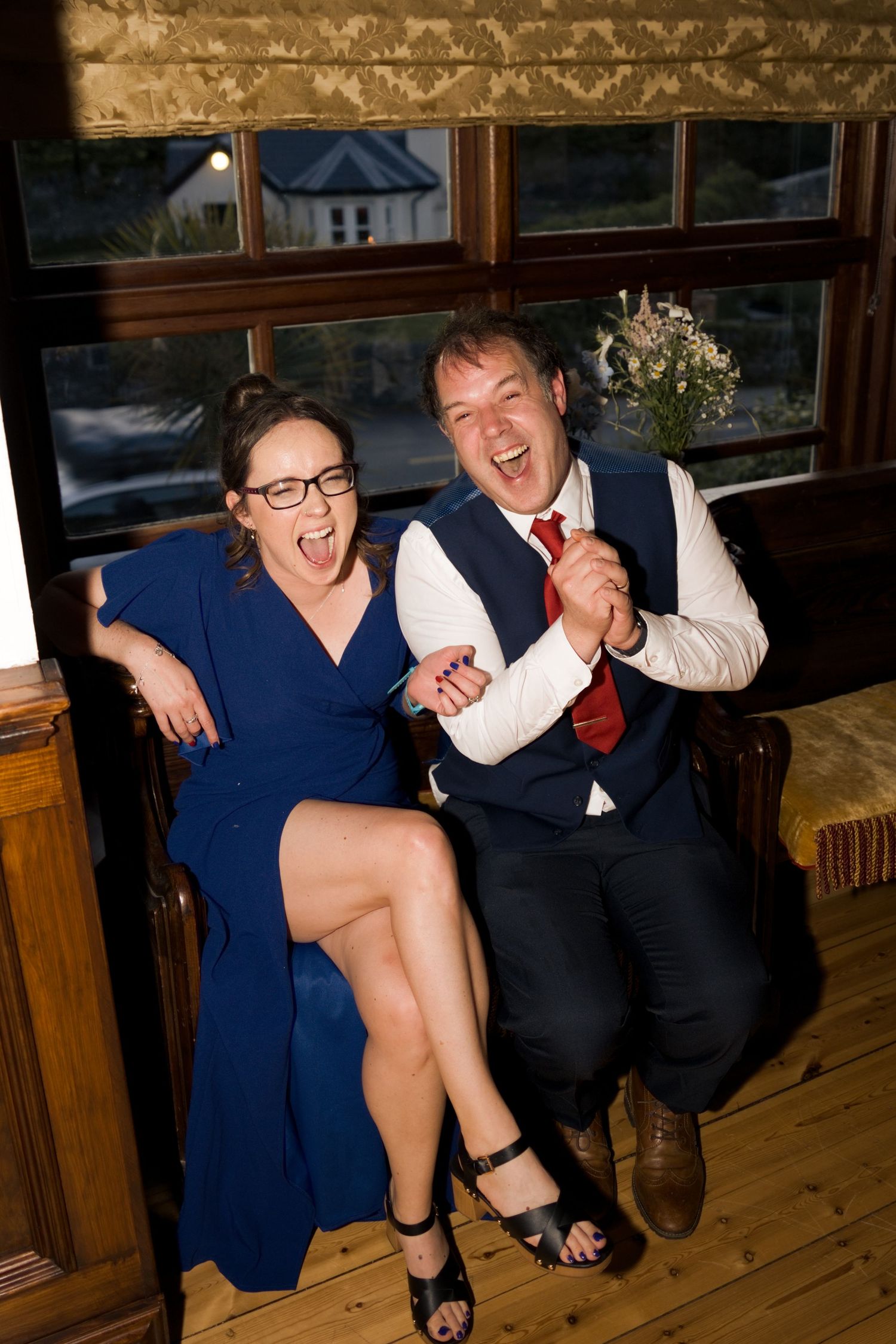 Guests having a laugh at a Gold Coast wedding