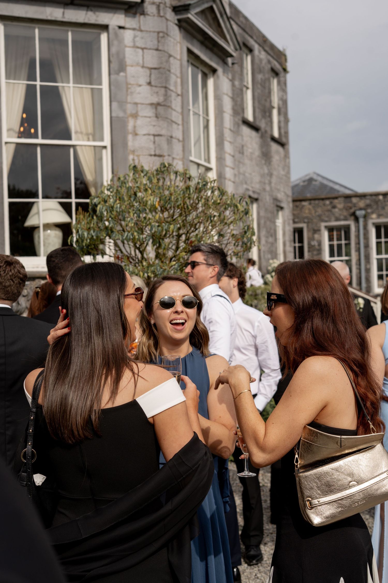 Guests chatting at a Brisbane wedding