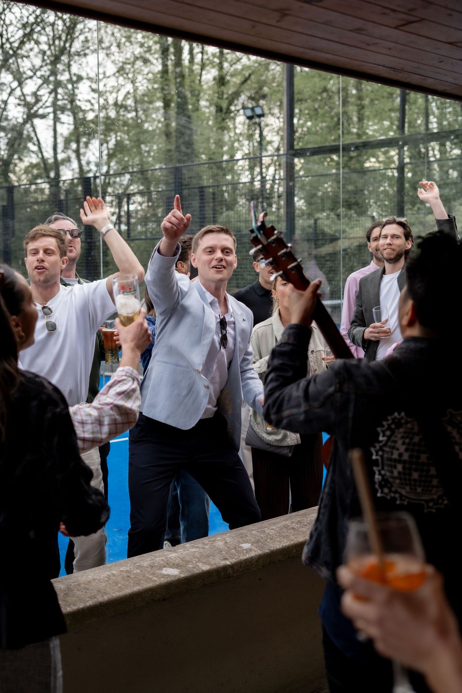 The groom asking the bride to dance at a Gold Coast wedding