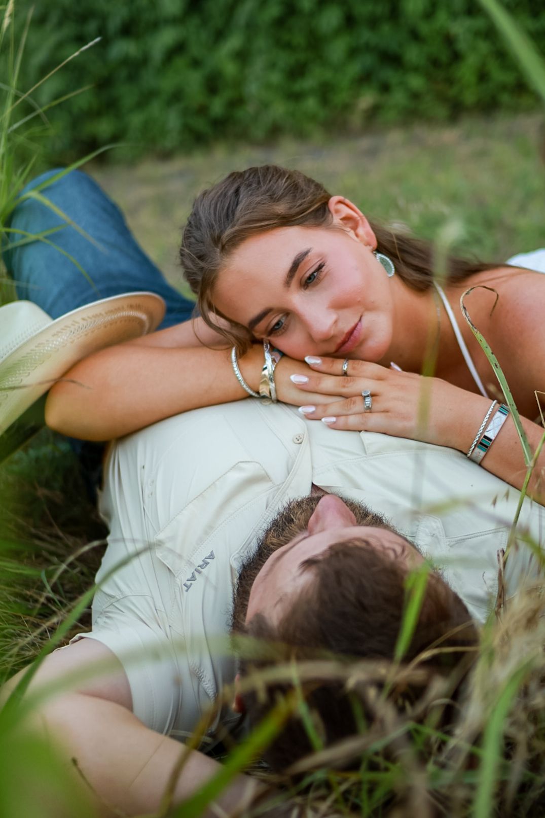 Modern bride and groom photo with romantic golden hour lighting, DFW Photography