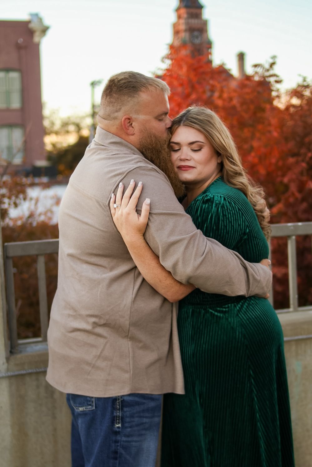 Engagement photo session at golden hour, Perry Posed luxury photography