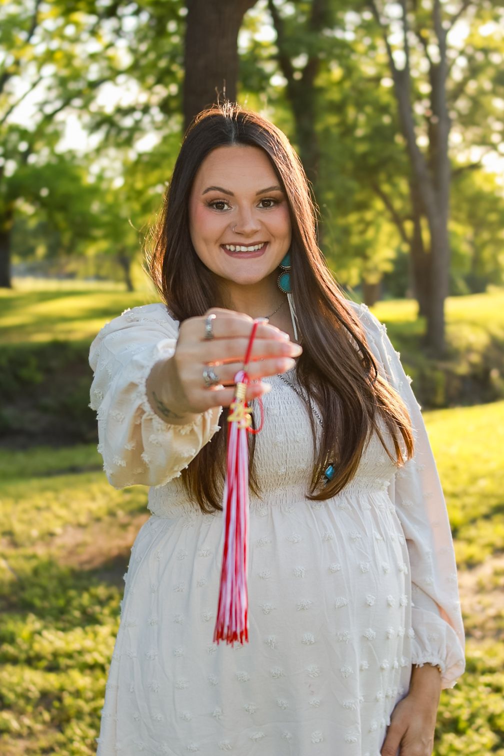 Luxury grad photo session in downtown Corsicana, celebrating milestone moments
