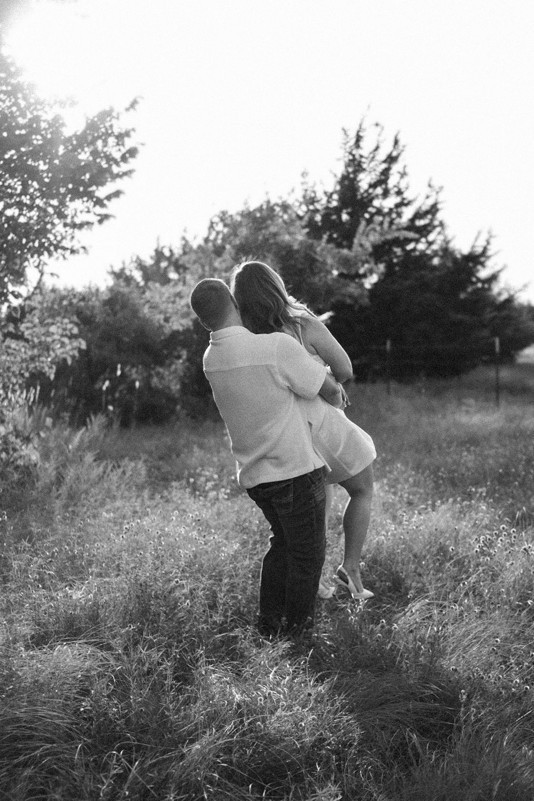 Engagement photo session at golden hour, Perry Posed luxury photography