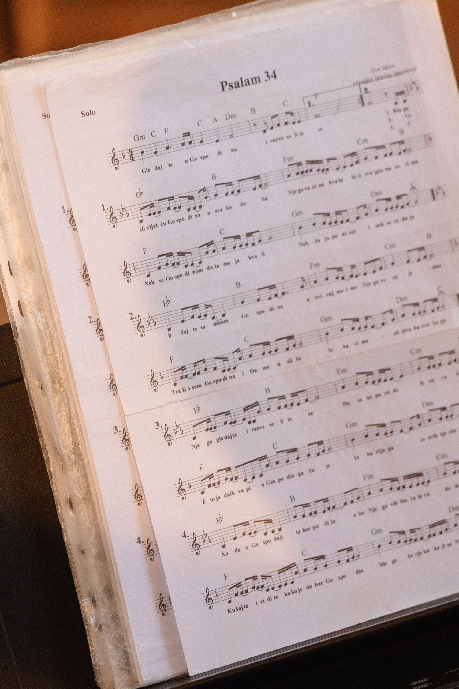 Sheet music pages displayed in sequence showing musical notation and measures.
