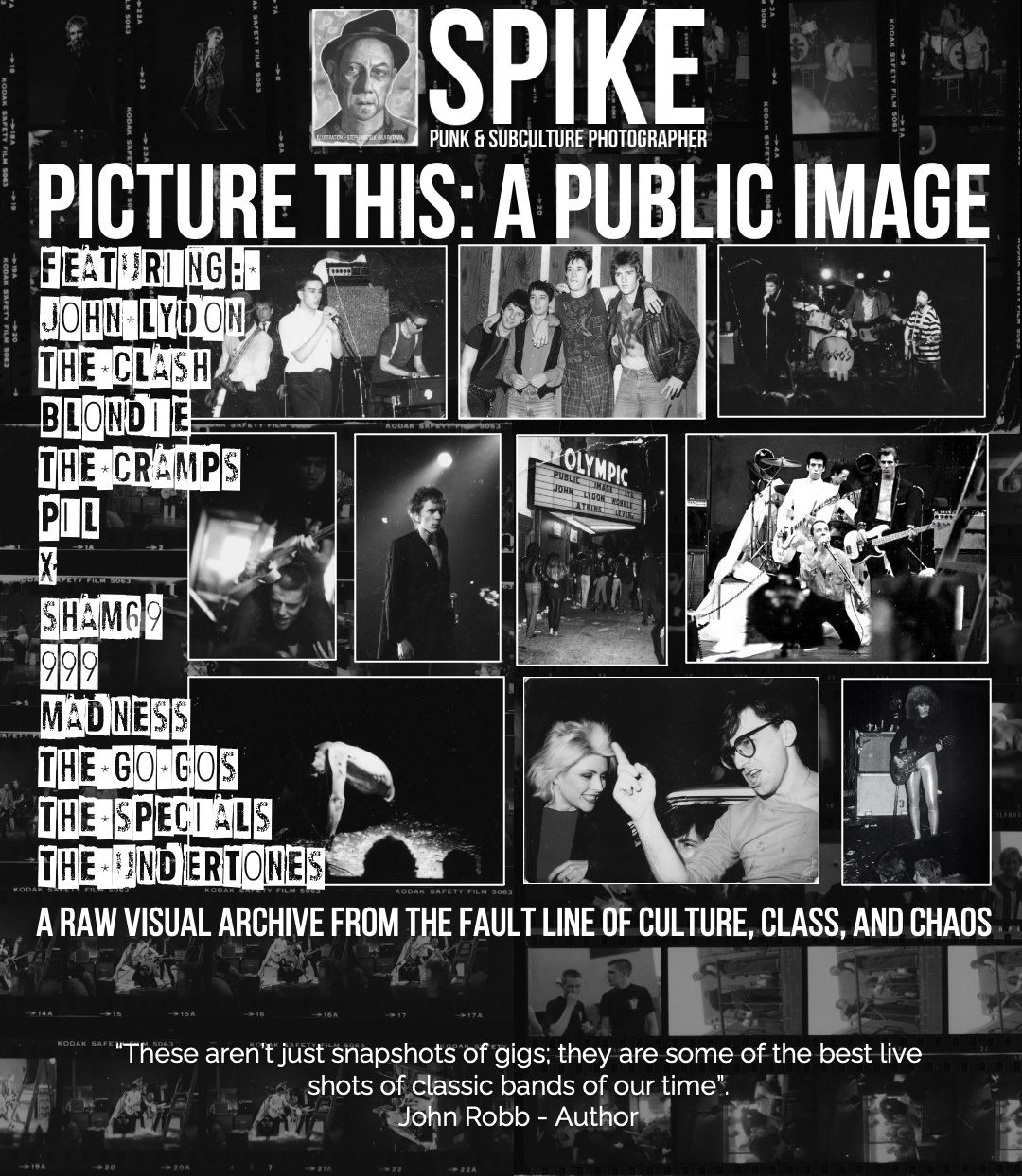 Exhibition poster for Picture This featuring punk and new wave photography at Gallery 40.