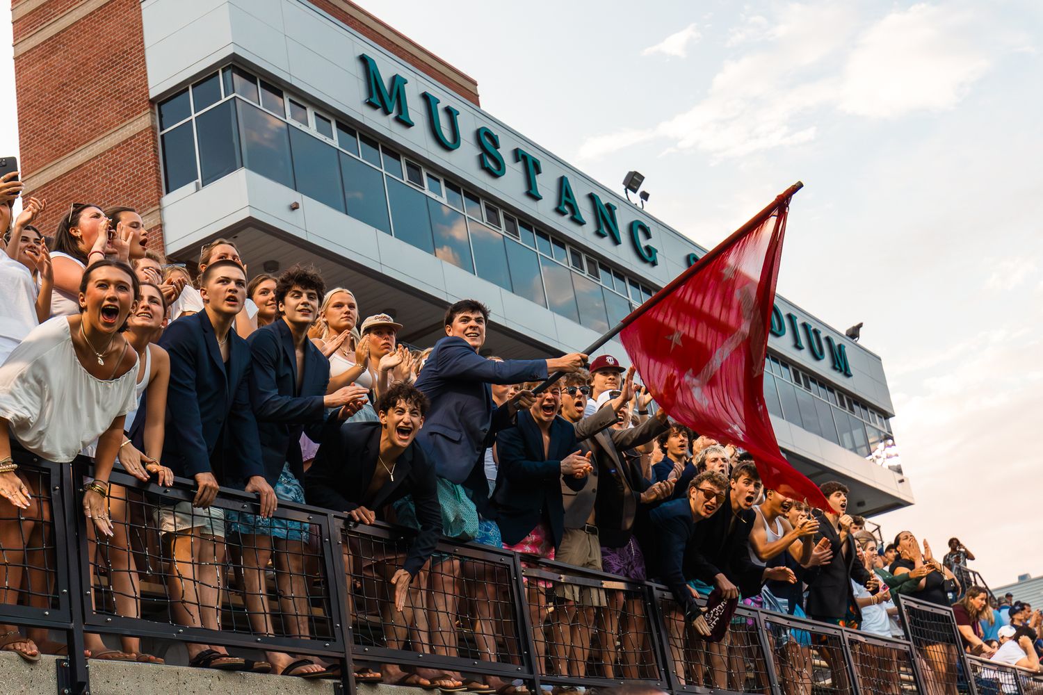 Highschool lacrosse student section