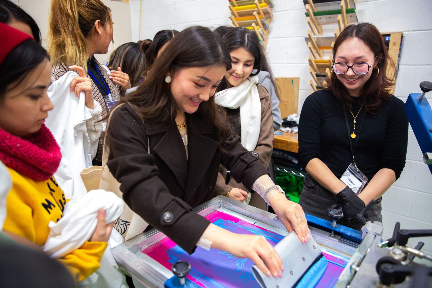 Youth participants creating art during an educational event photography session in Ottawa
