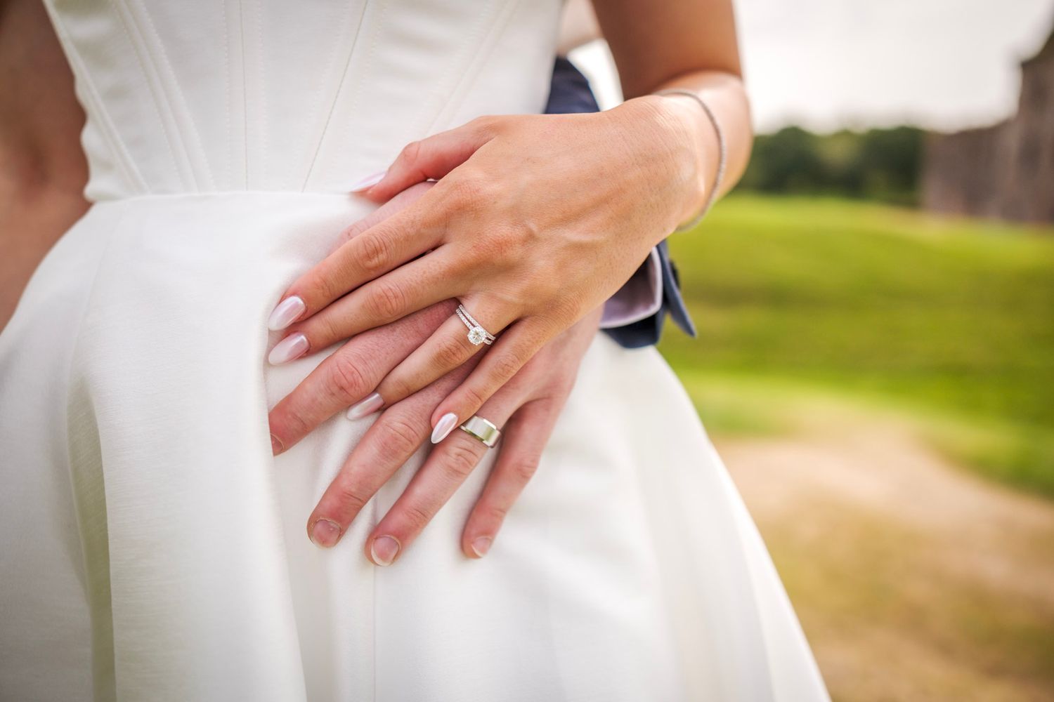 Wedding ring detail photo