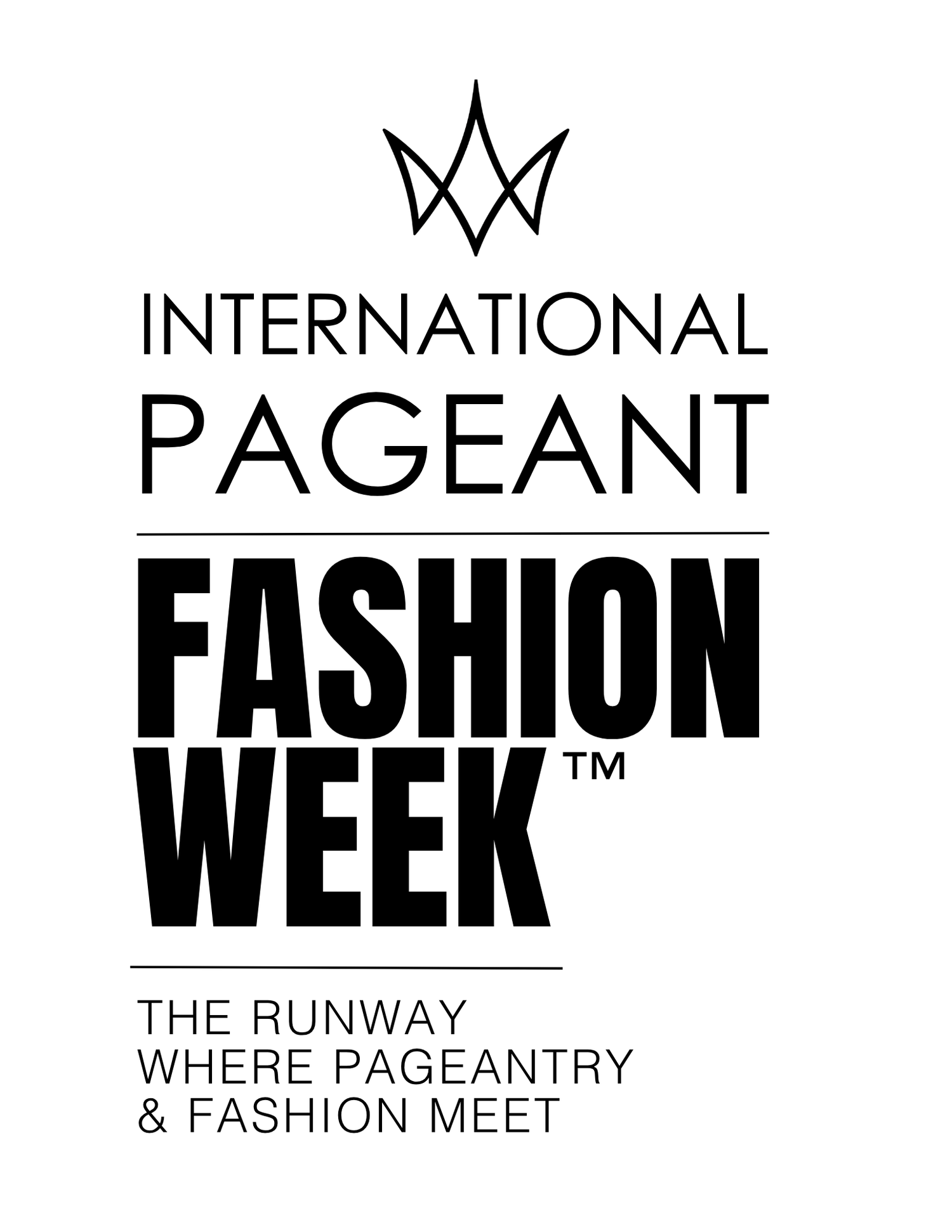 Official International Pageant FASHION WEEK logo