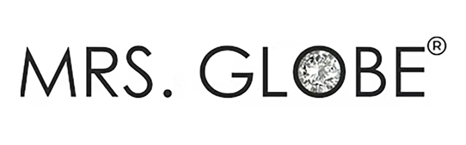 Mrs. Globe Logo with a Diamond in the letter O