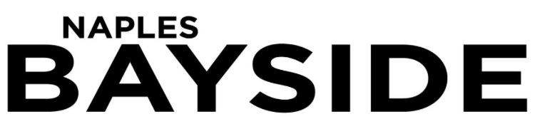 Naples Bayside minimalist bold black and white block typography logo