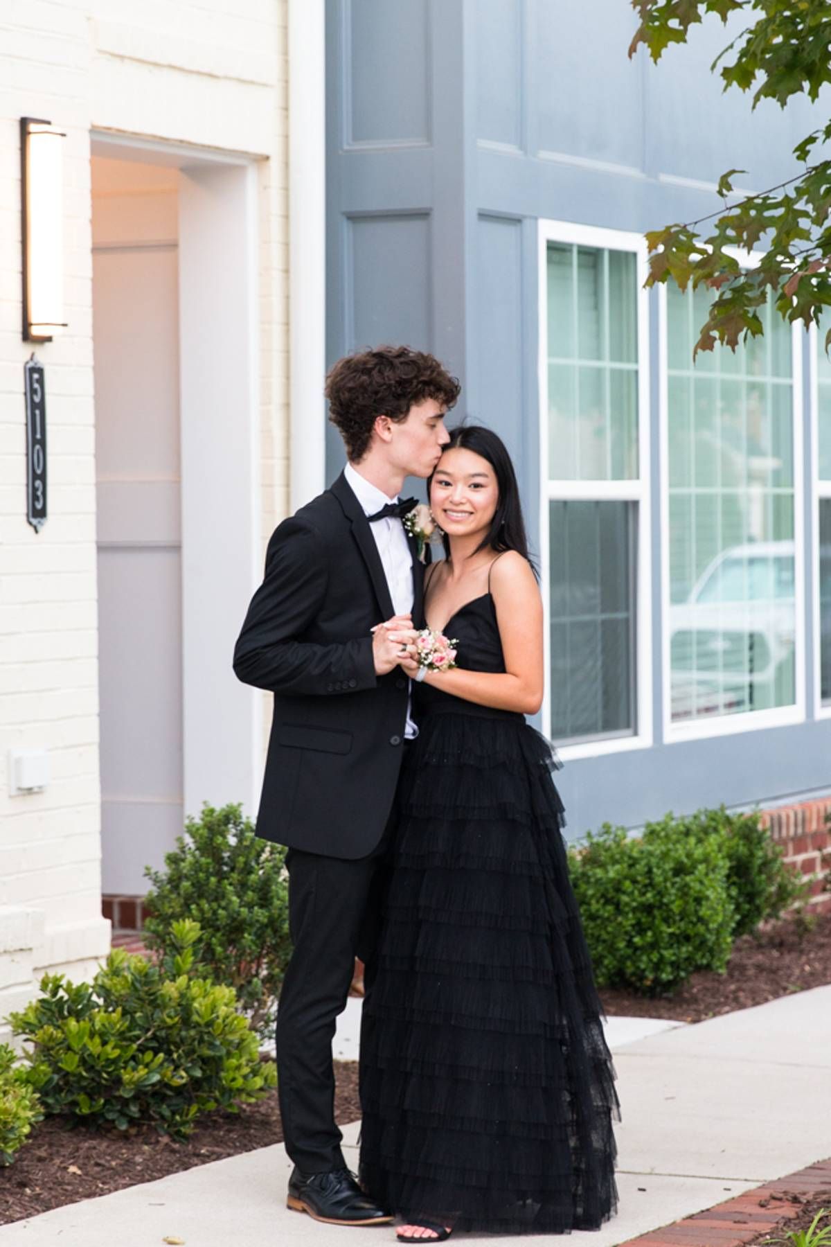 RVA Richmond Virginia portrait photographer. Unique portrait photography. Personality filled photography. Young couple in formal attire RVA.