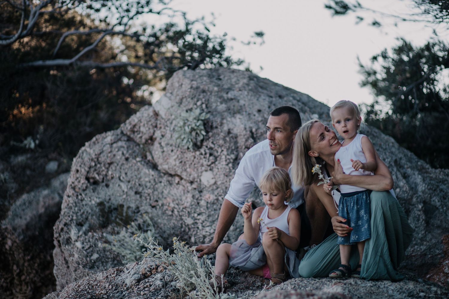 Hvar Engagement photographer Croatia
Happy family with kids captured on the beach during golden hour in Zadar