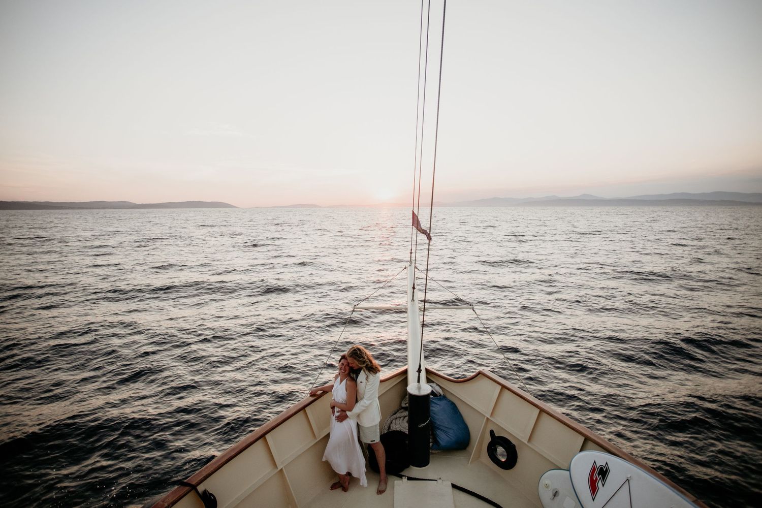 Elopement Photographer Hvar Vis Split Croatia
Bride and groom exchanging vows during a private boat Polaris wedding in Split