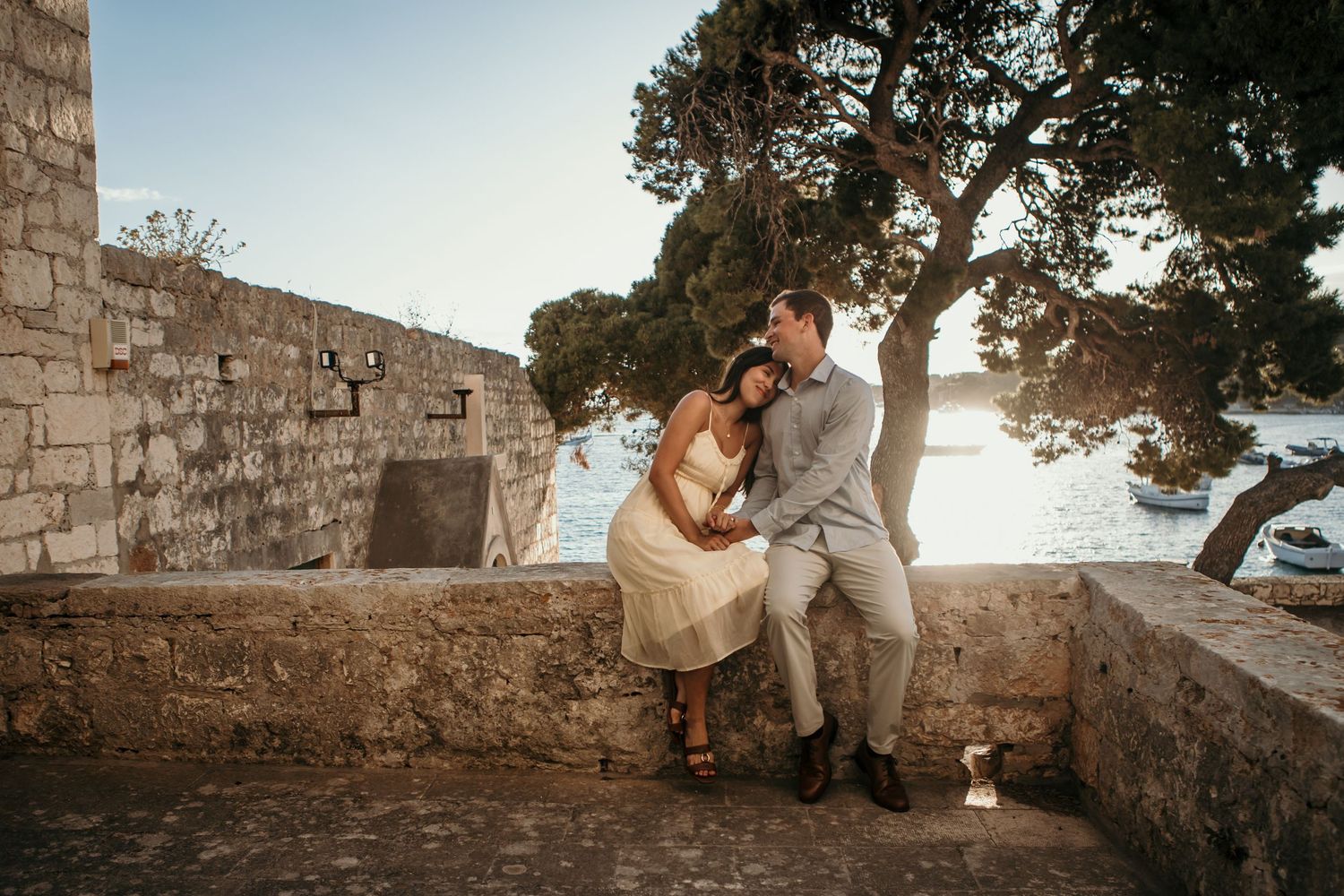 Dubrovnik Engagement photographer Croatia
Newly engaged couple enjoying a romantic photoshoot on the beach in Hvar, Croatia