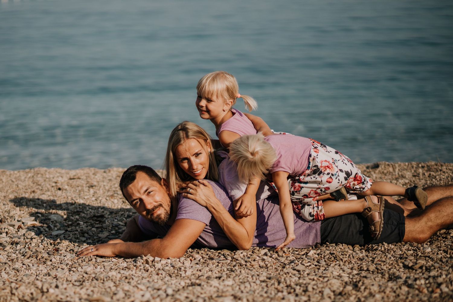 Vacation Photographer Dubrovnik Split Hvar Croatia
Parents with children captured in a candid moment in Rovinj's
