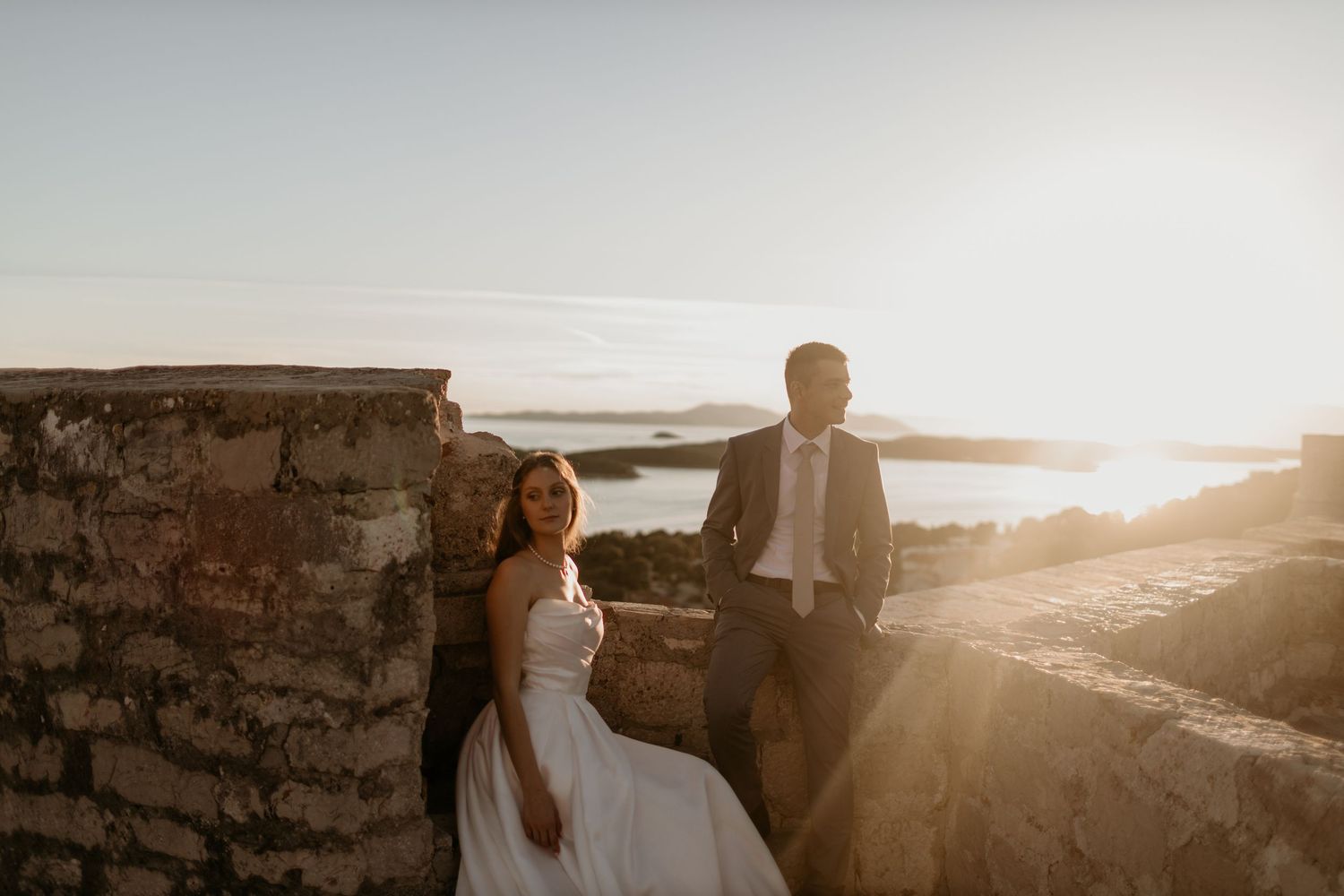Dubrovnik Engagement photographer Croatia
Bride and groom exchanging vows during a private beach wedding in Dubrovnik