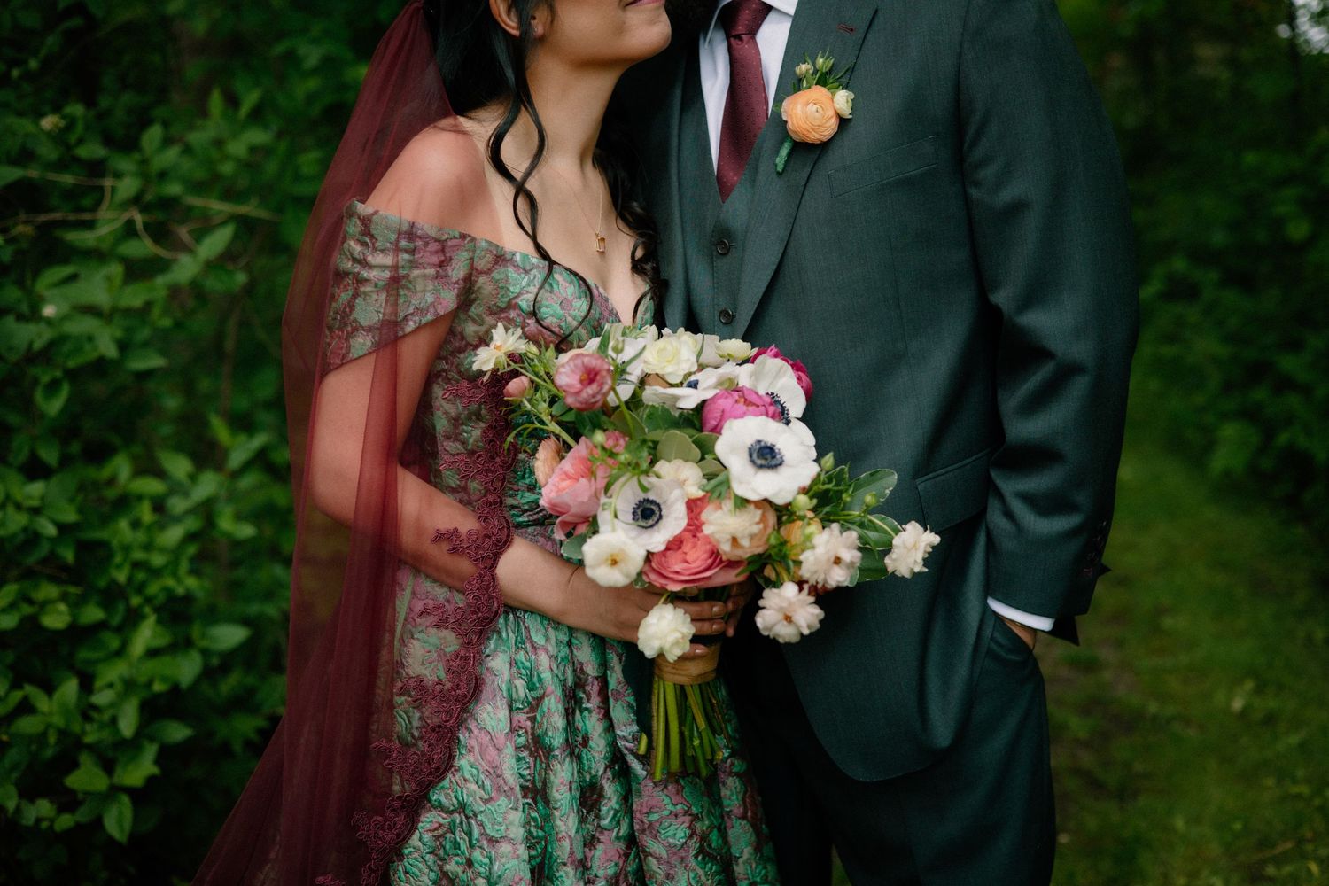Intimate wedding portraits by Autumn Johnson Photography at Wildwood Barn and Cottage wedding venue in Wisconsin